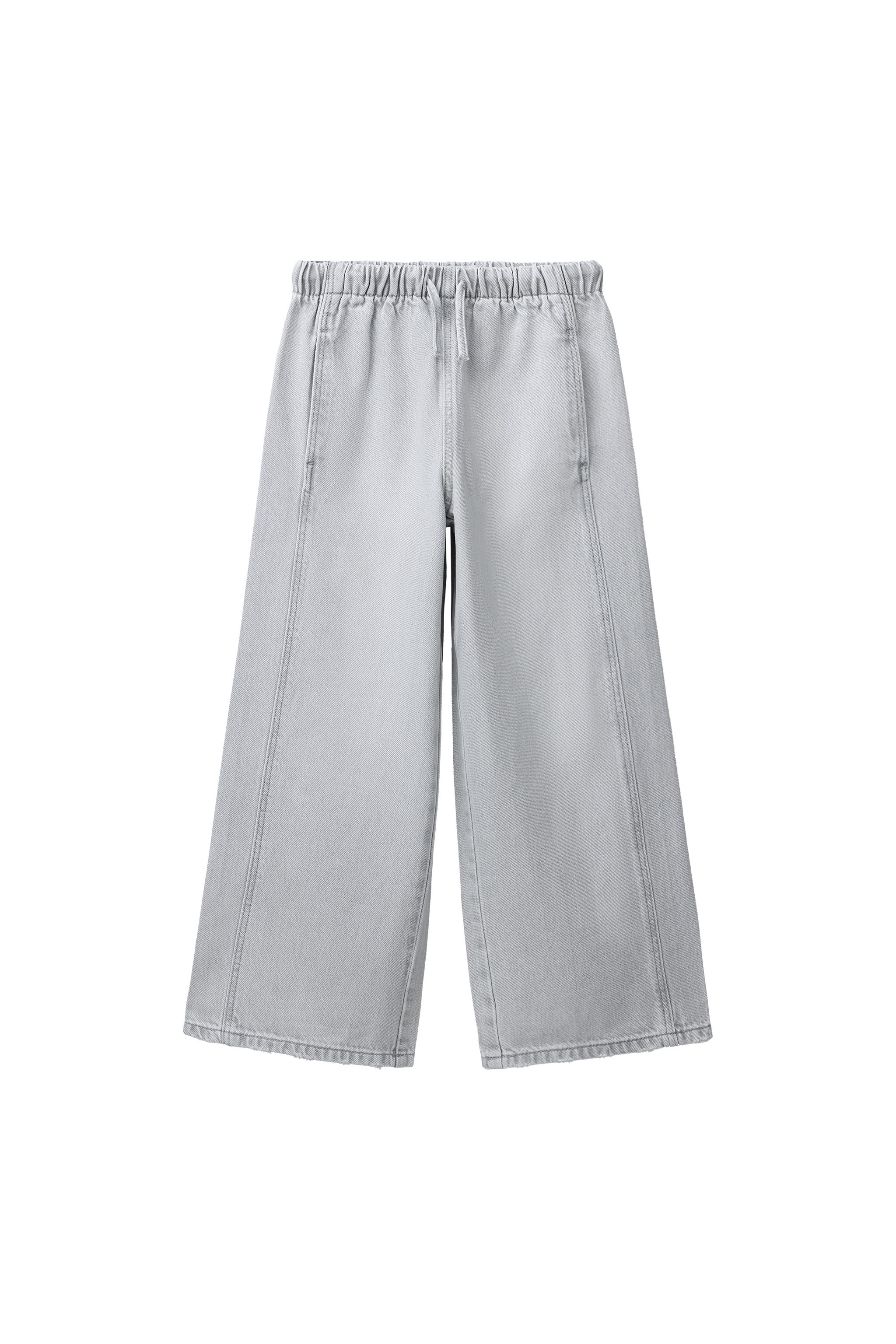 Джинсы с широкими штанинами с завязками — ZARA