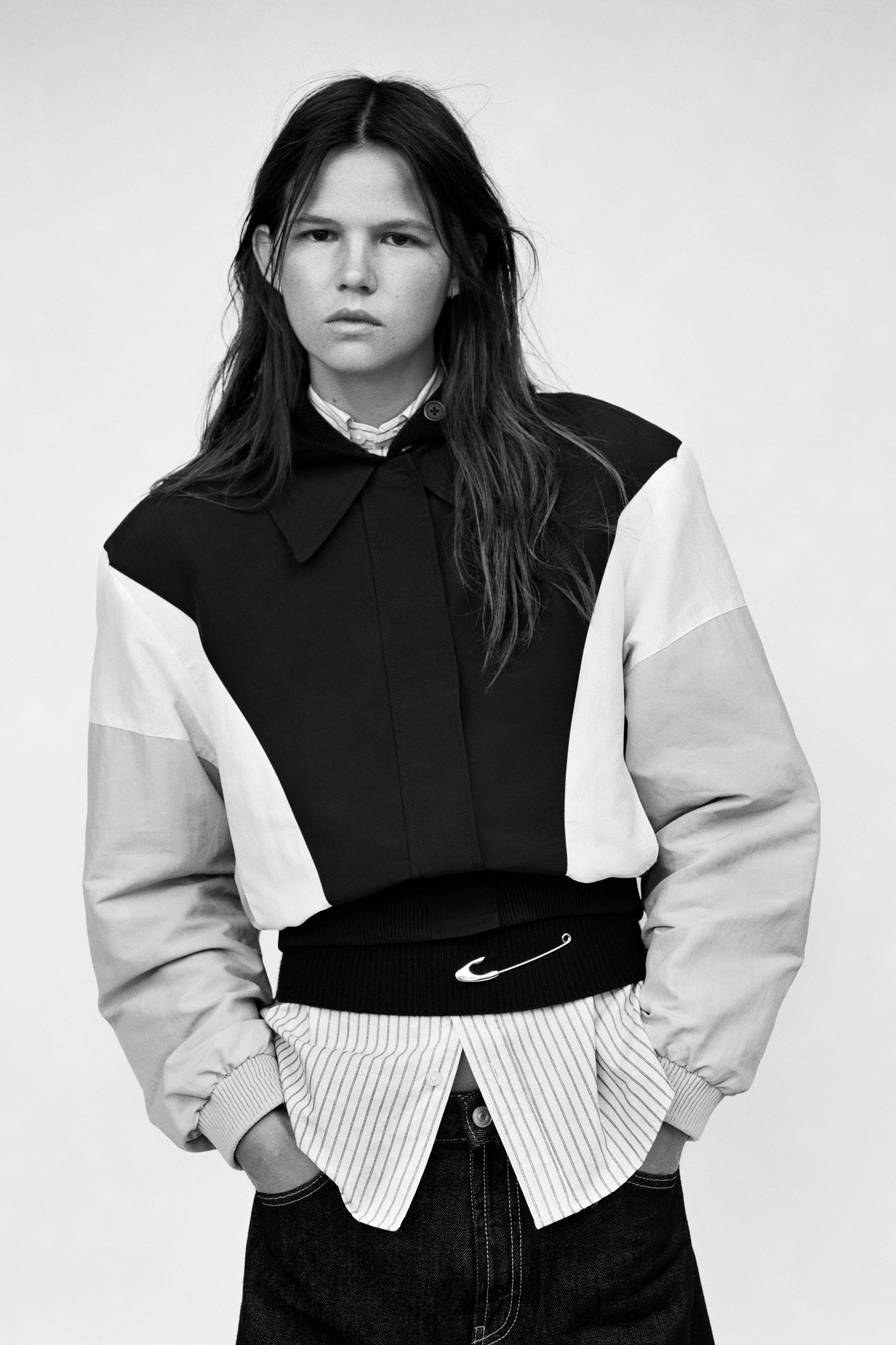 Джинсы TRF свободного кроя со средней посадкой и отворотами — ZARA