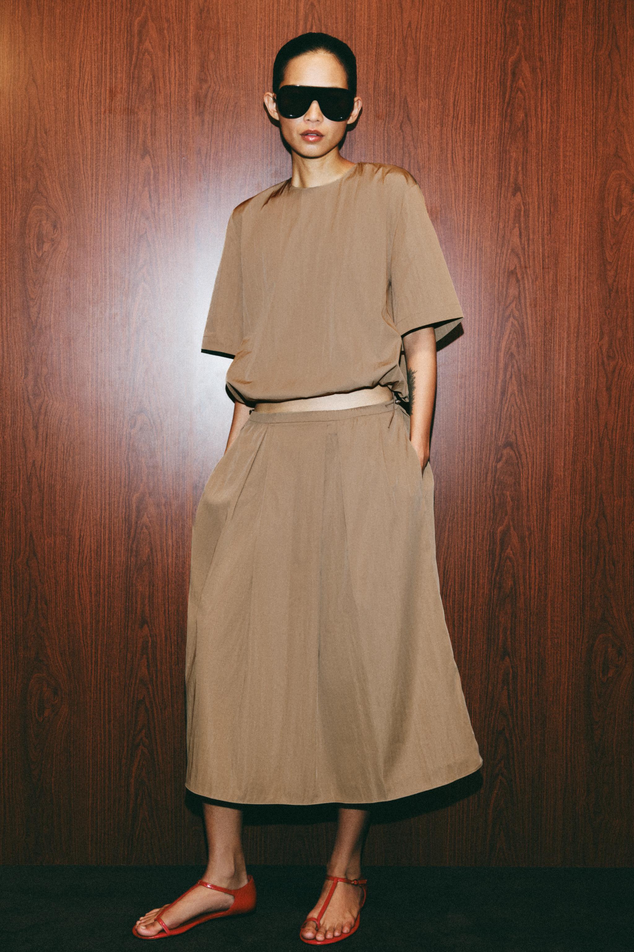 ТОП ИЗ НЕЙЛОНА — ZW COLLECTION — ZARA