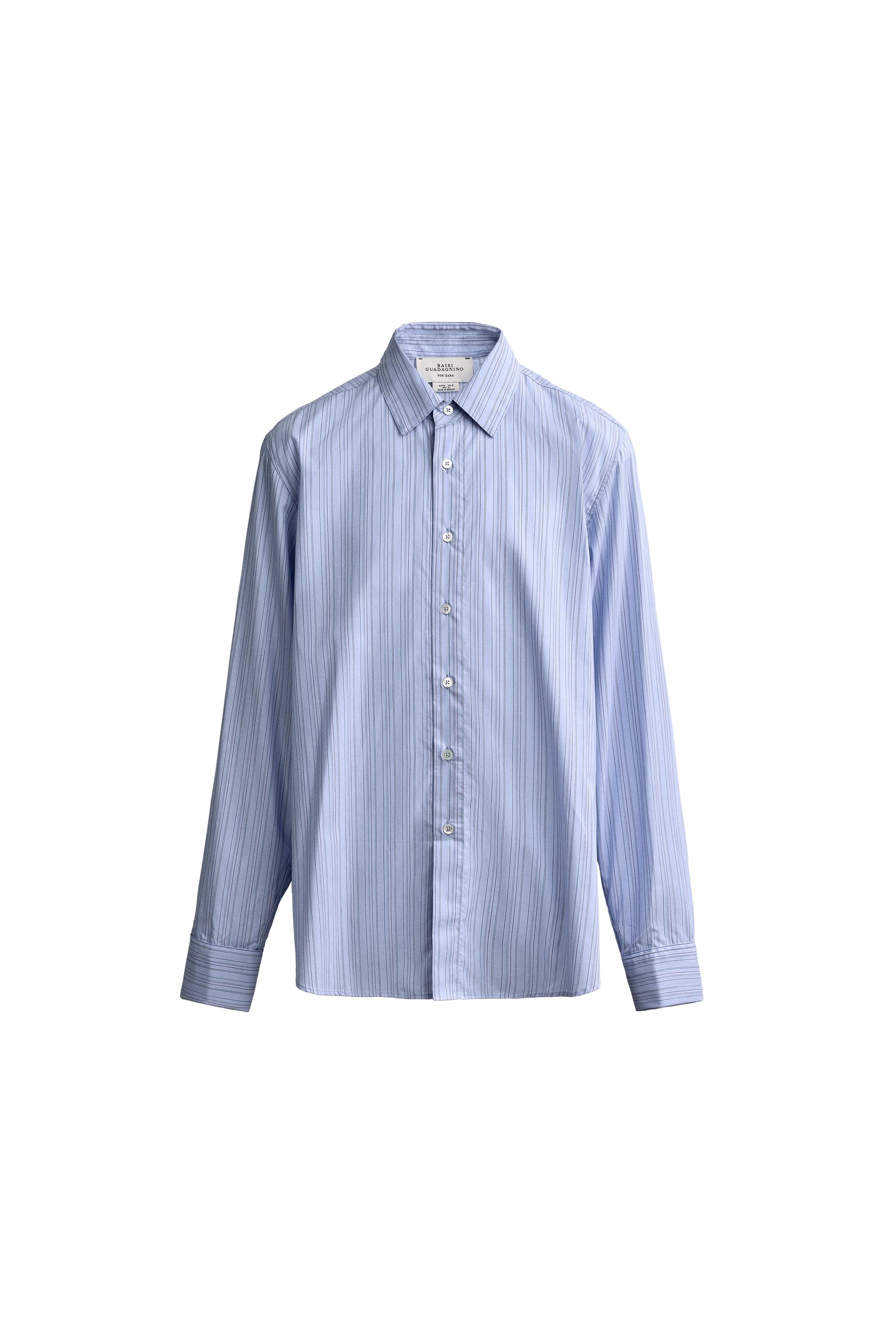 STRIPED PRINT REGULAR FIT SHIRT — ZARA