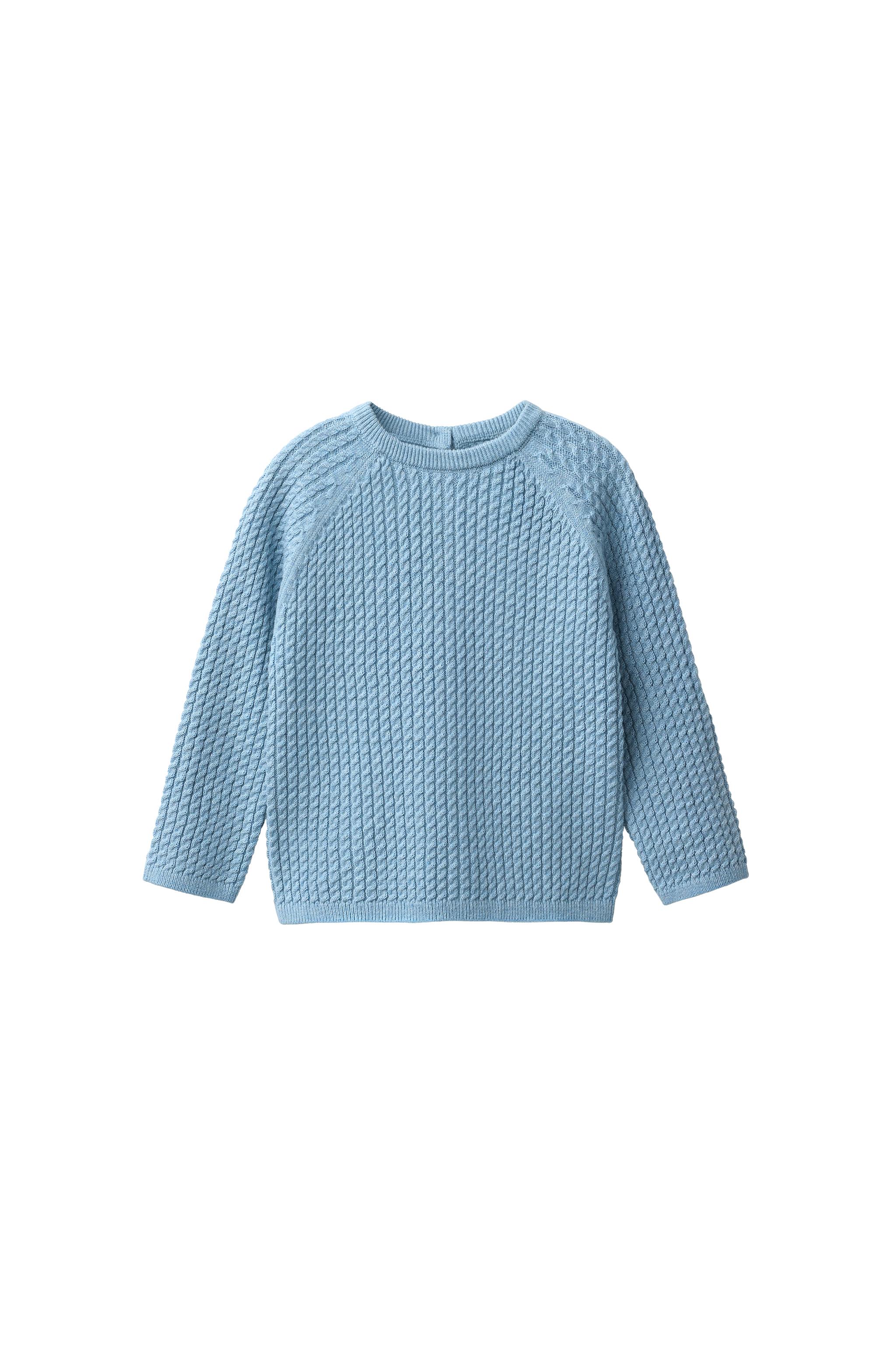 Укороченный джемпер с фактурной вязкой — ZARA