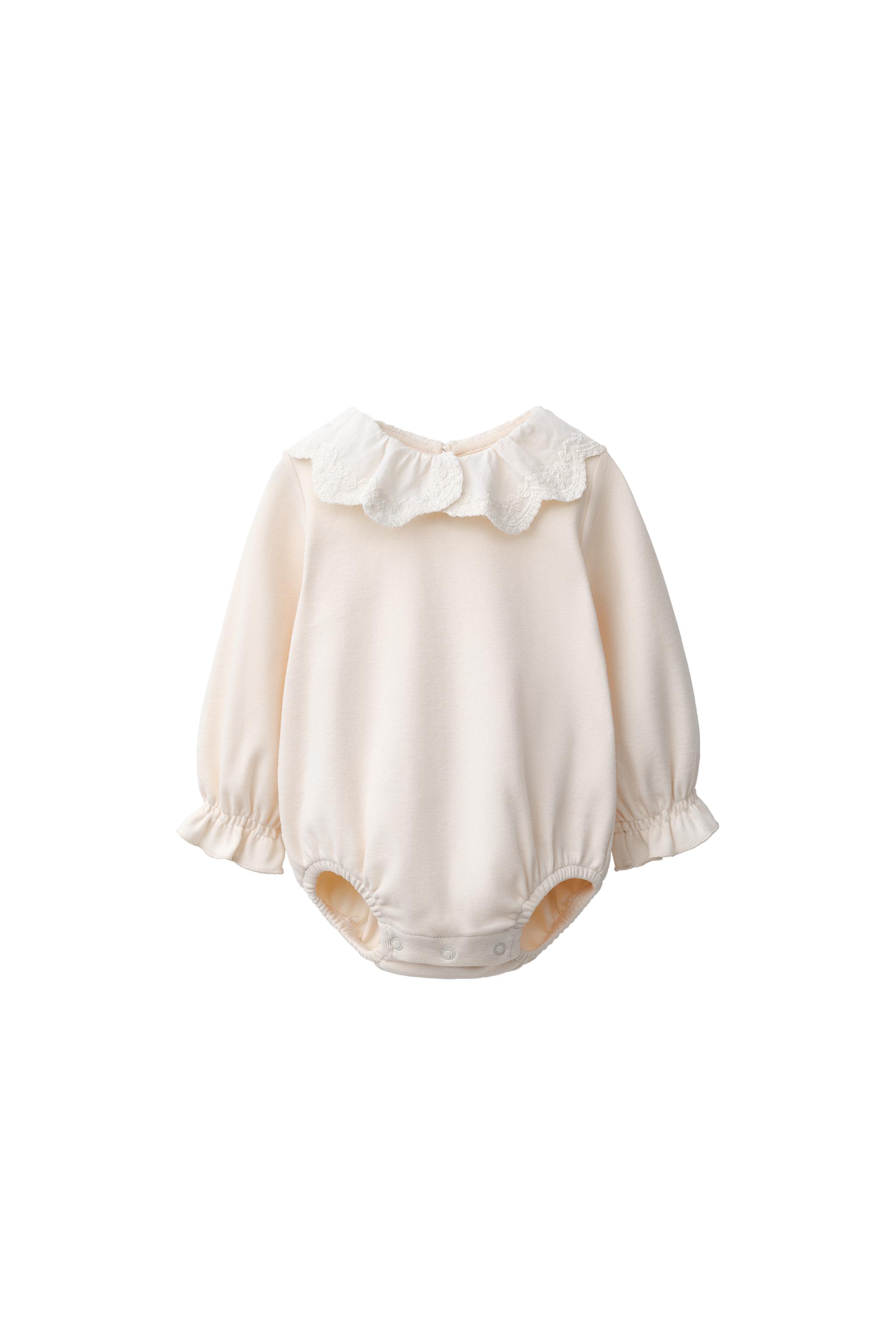 Боди с вышитым воротником-петушком — ZARA