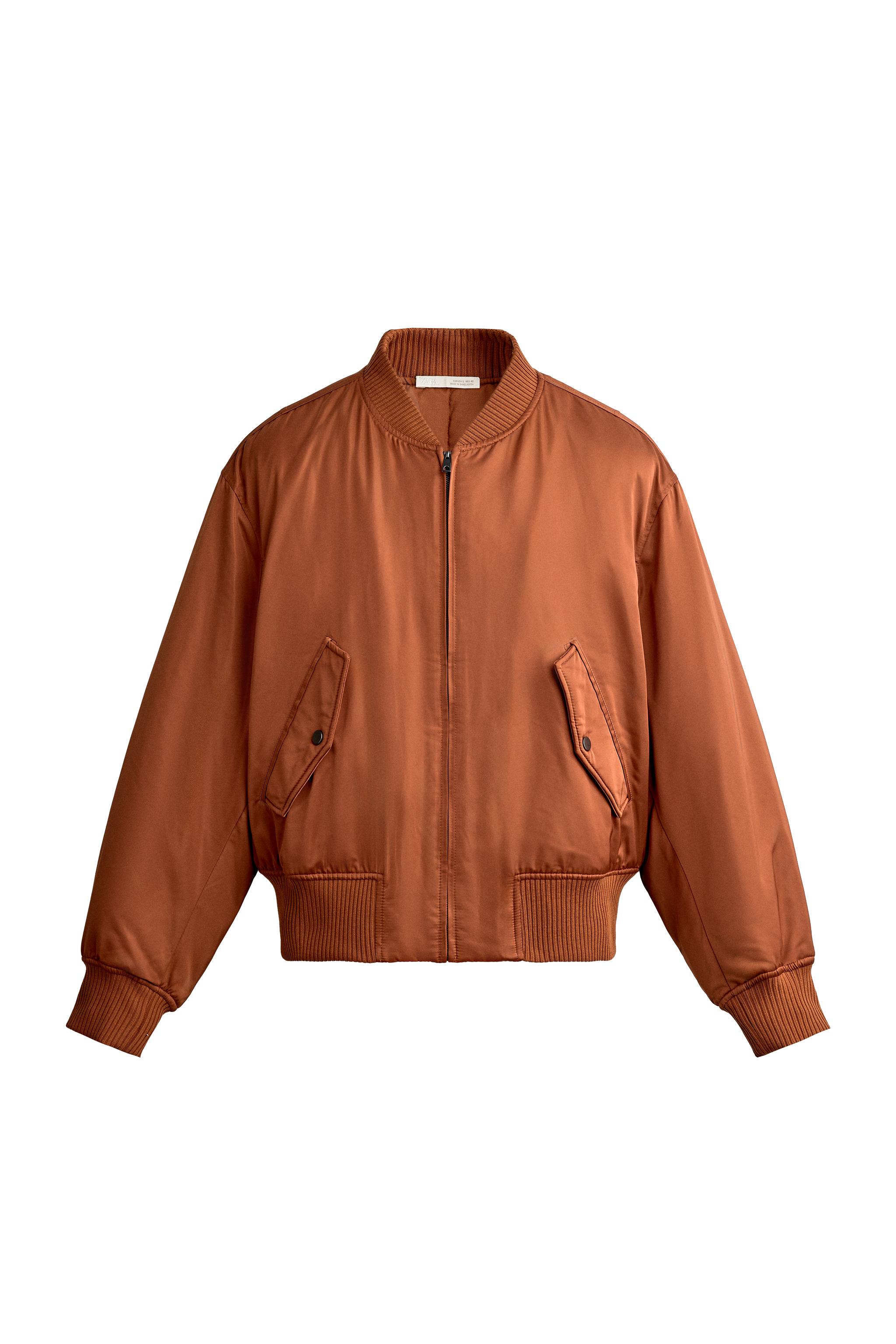 Стёганый бомбер — ZARA