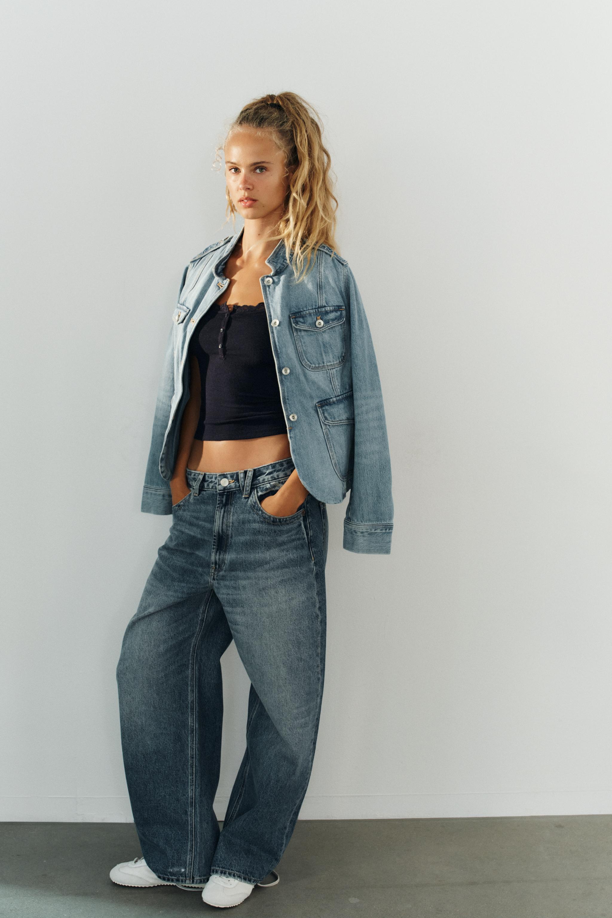TRF джинсовая куртка с карманами — ZARA