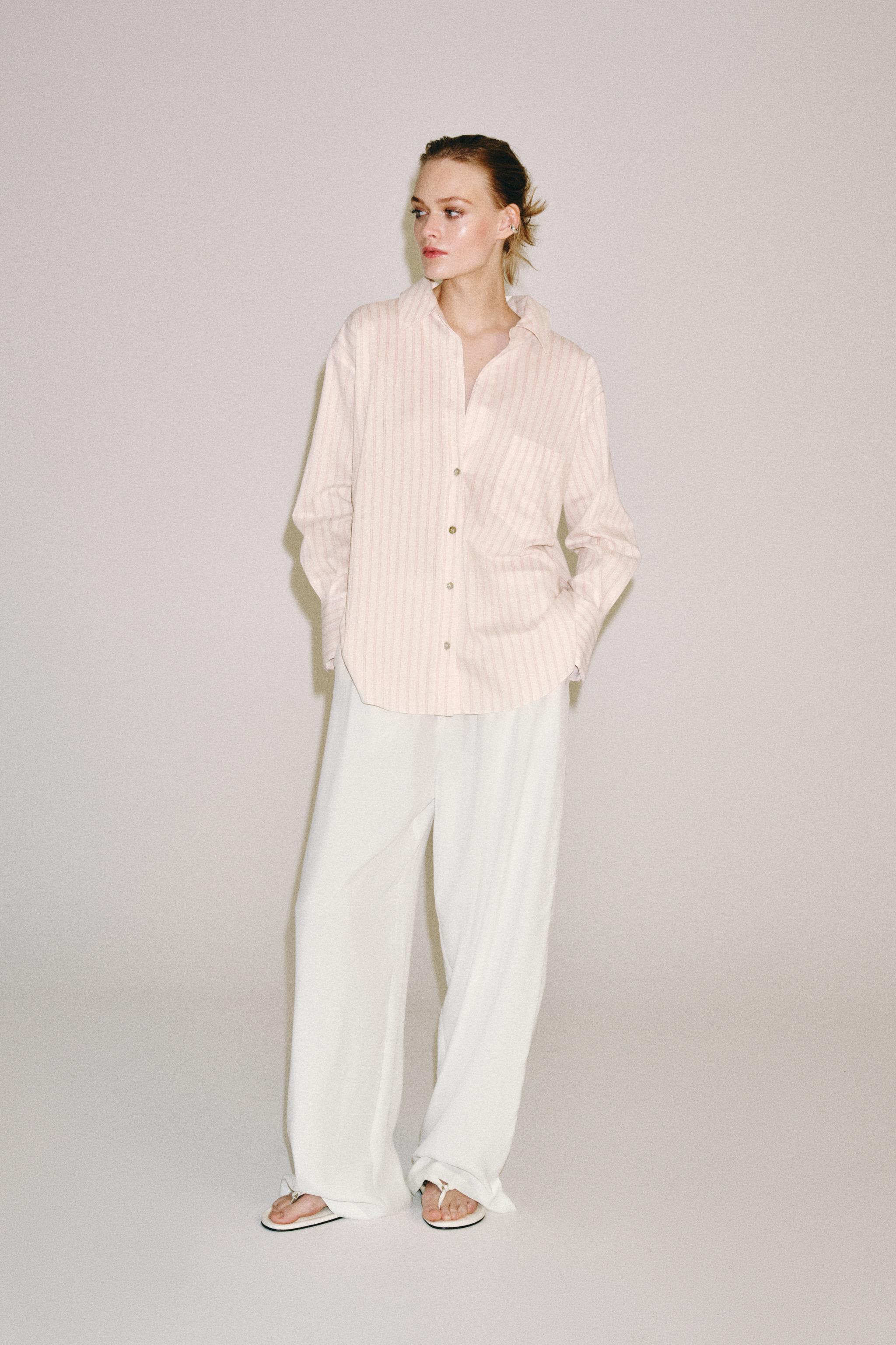 РУБАШКА В ПОЛОСКУ — ZW COLLECTION — ZARA