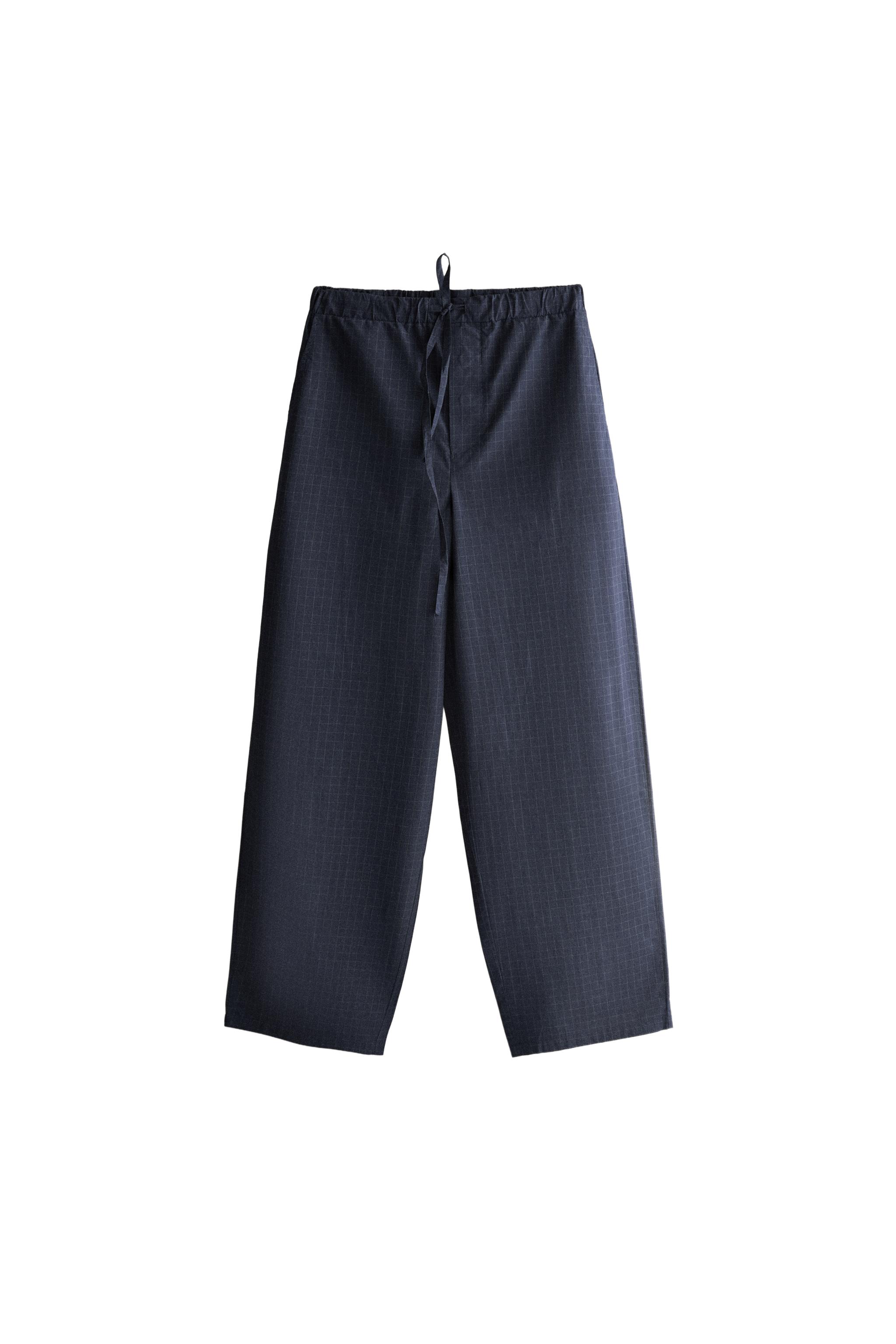 Брюки в клетку из хлопка — ZARA
