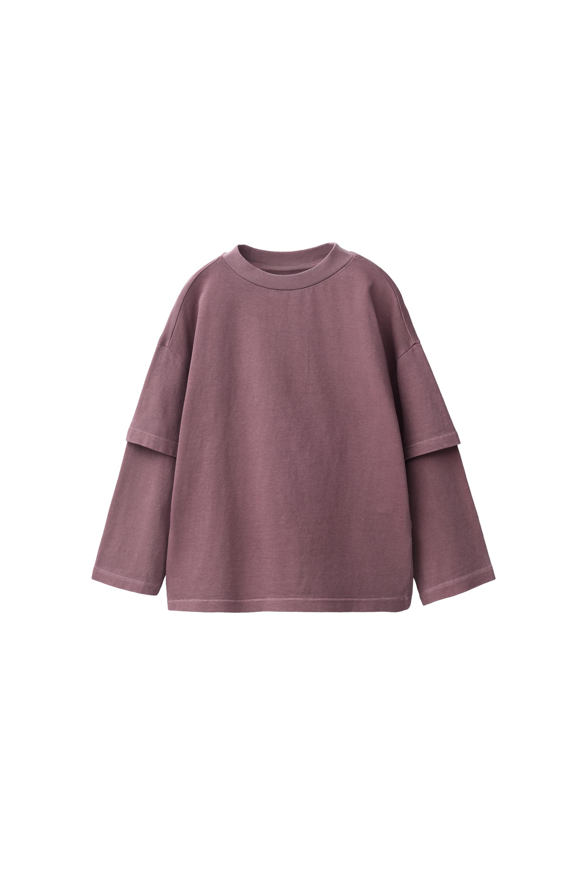 Футболка с длинным рукавом двойная — ZARA