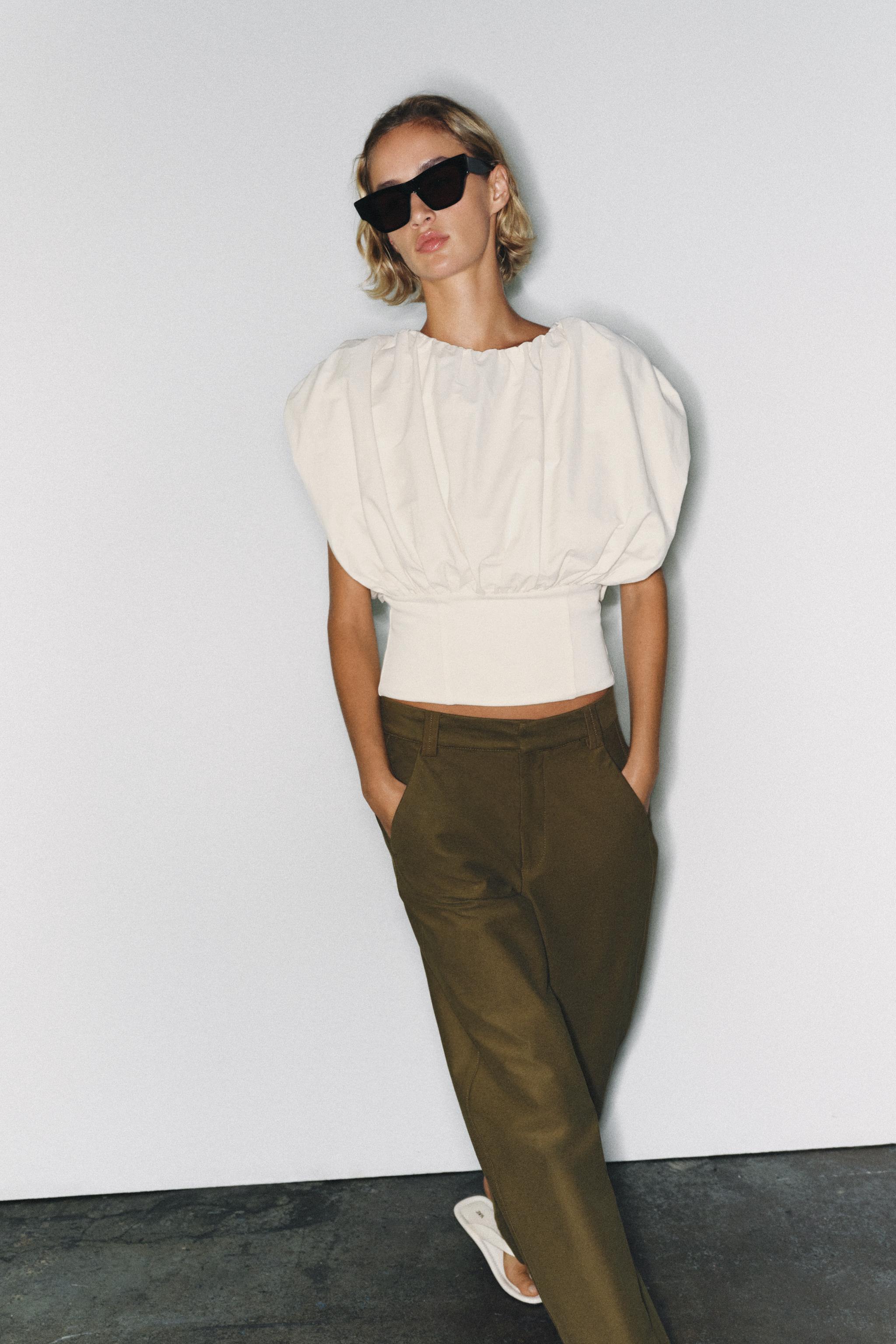 КОМБИНИРОВАННЫЙ ТОП-БАЛЛОН — ZARA