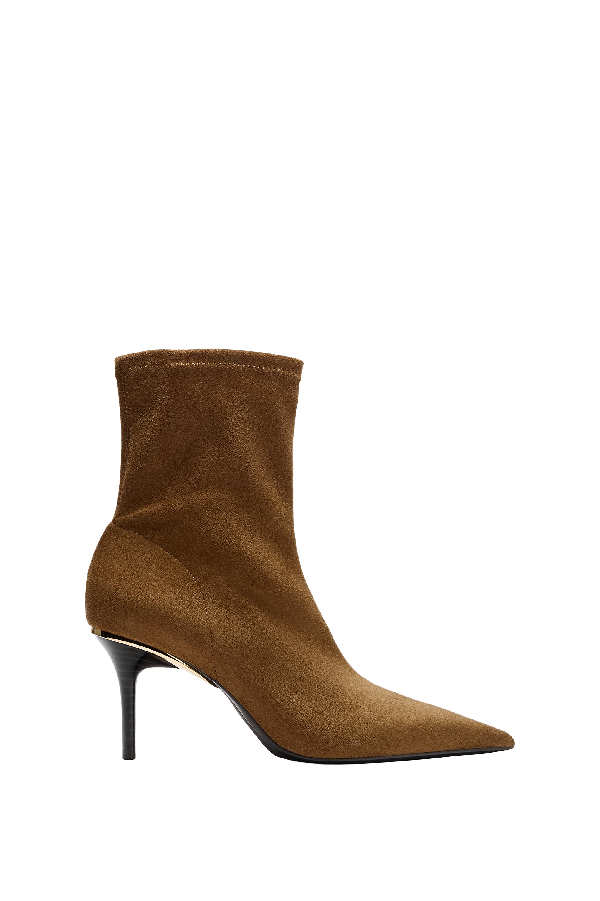 HEELED ANKLE BOOT WITH METAL DETAIL — ZARA