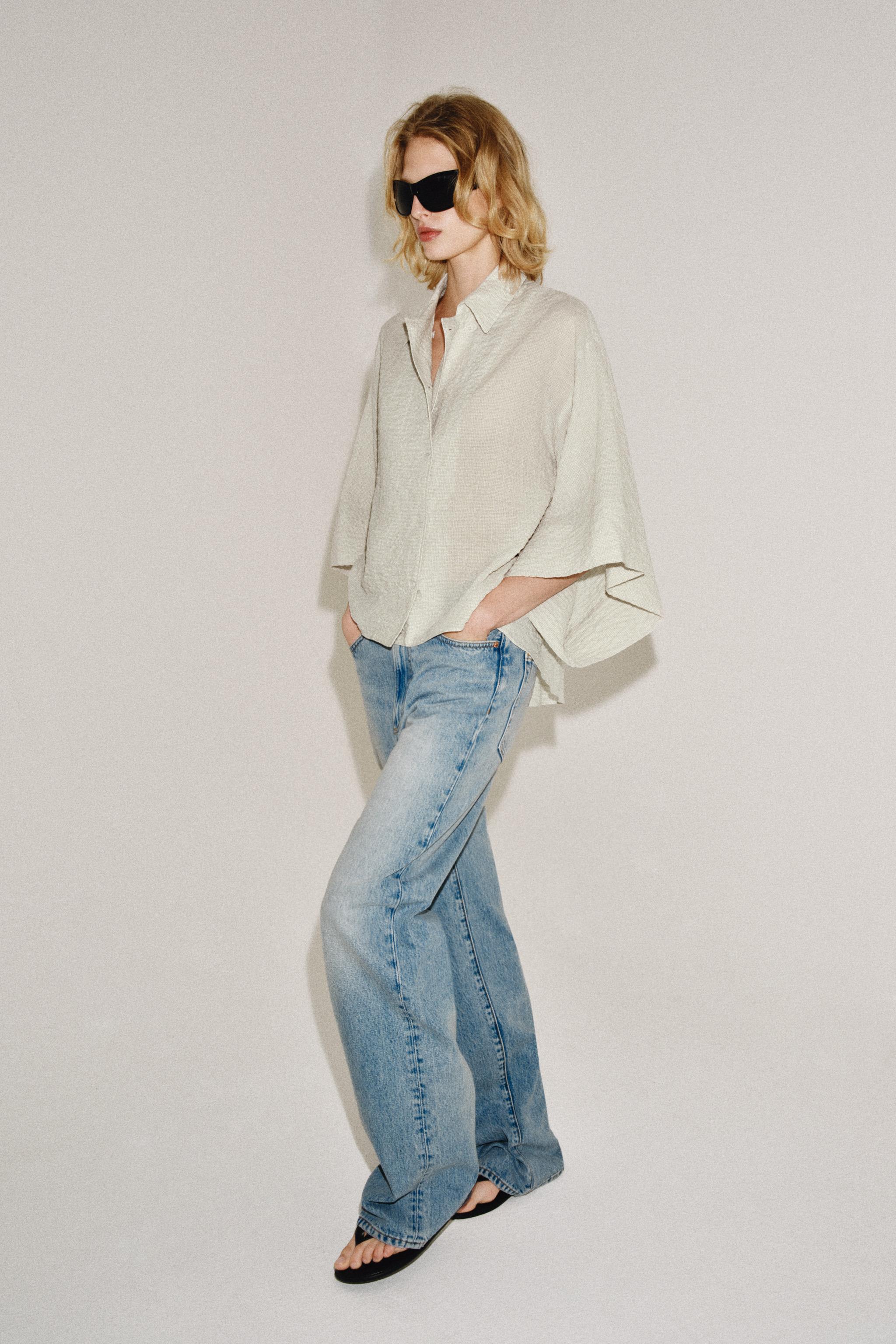 РУБАШКА В КЛЕТКУ — ZW COLLECTION — ZARA