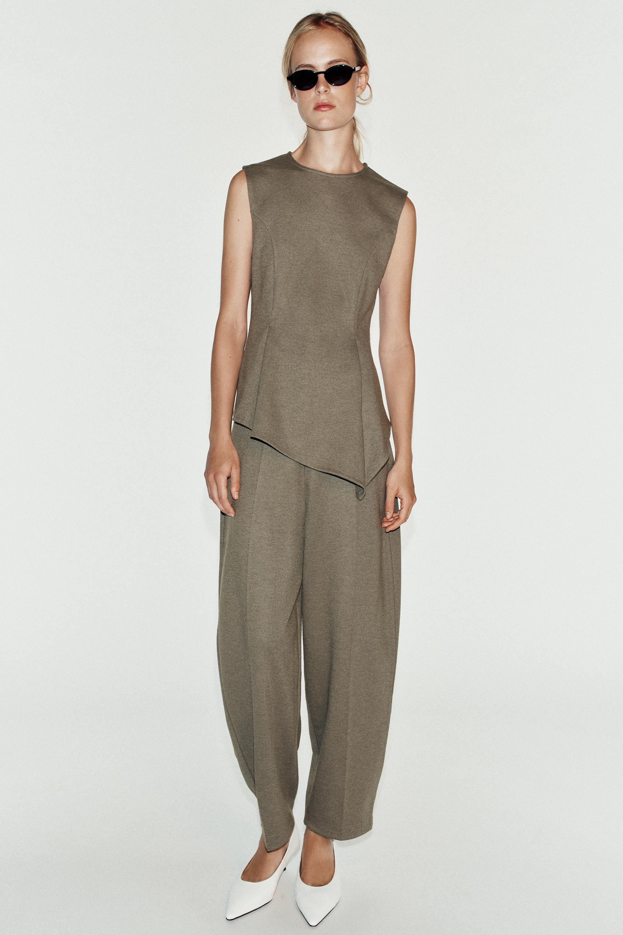 МЯГКИЕ БРЮКИ CARROT FIT — ZARA