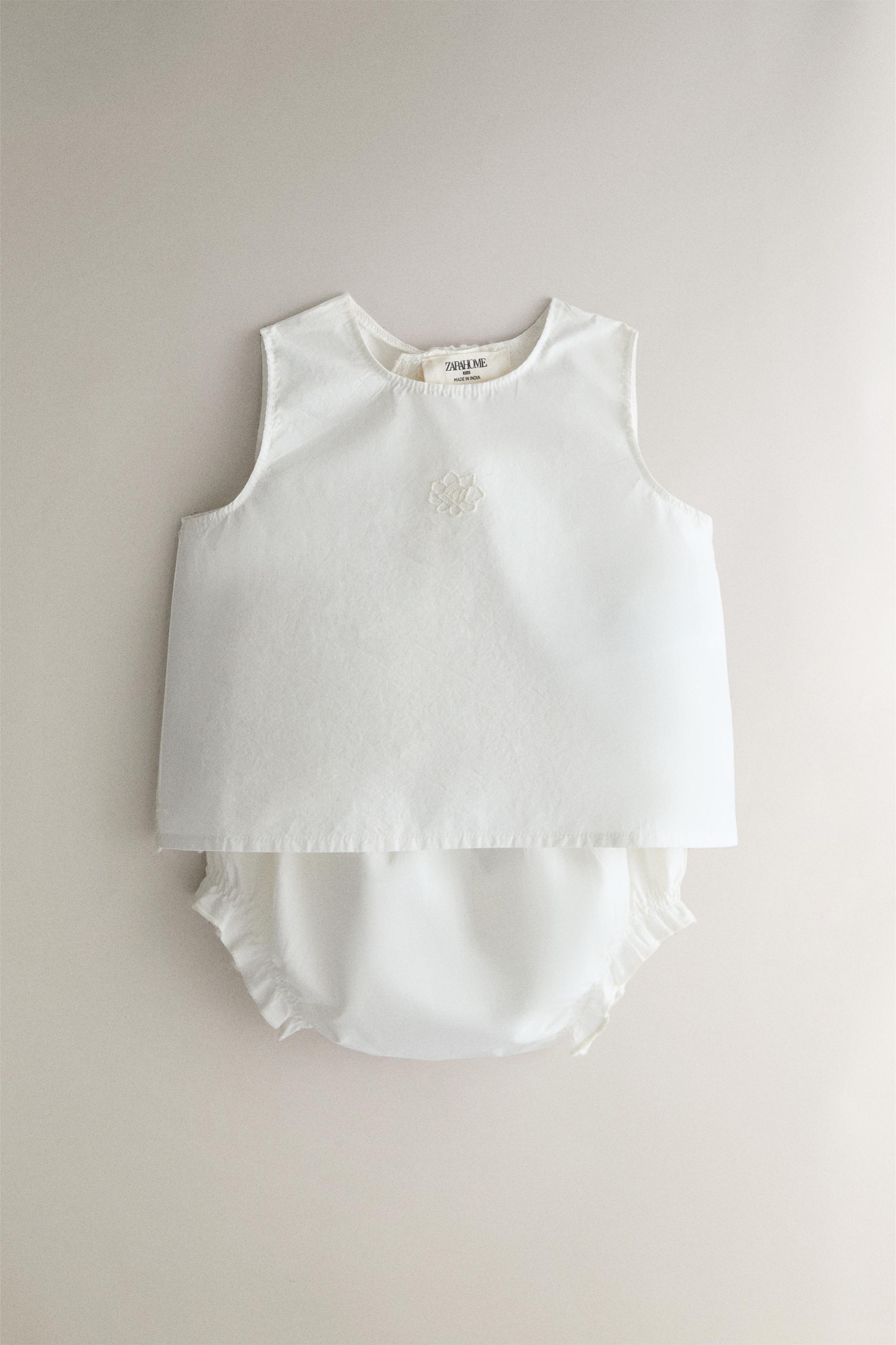 Комплект для малыша с вышивкой — ZARA