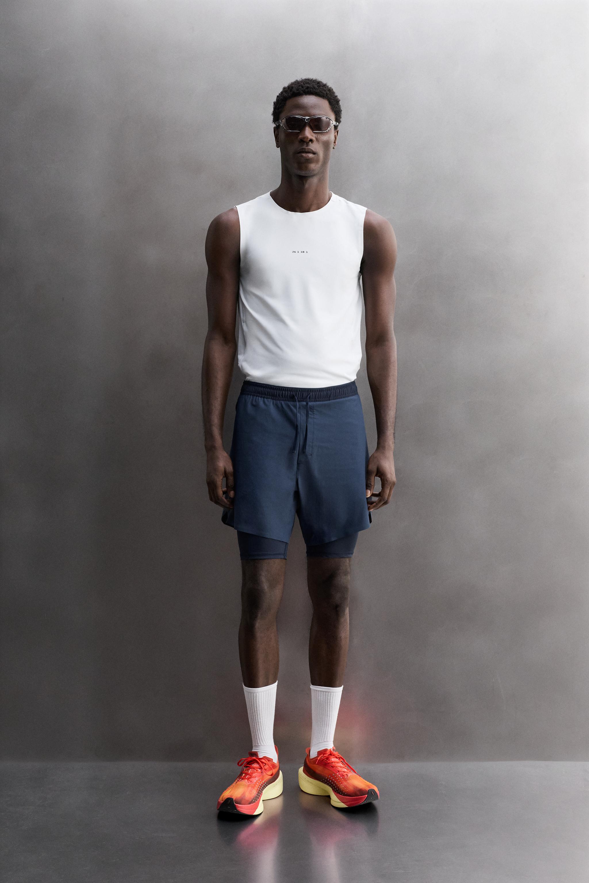 Базовые тренировочные шорты 2-в-1 — ZARA