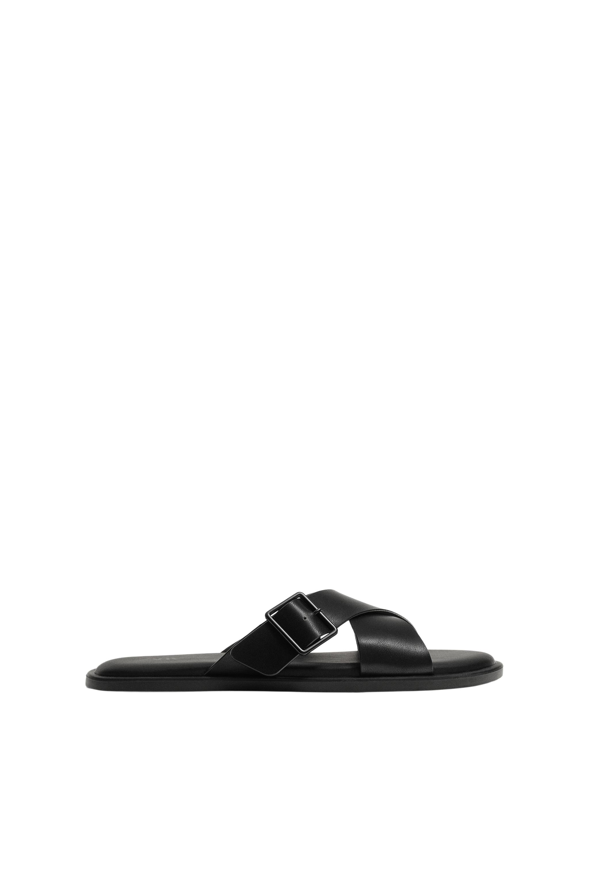 Сандалии с запа́хом и пряжками — ZARA