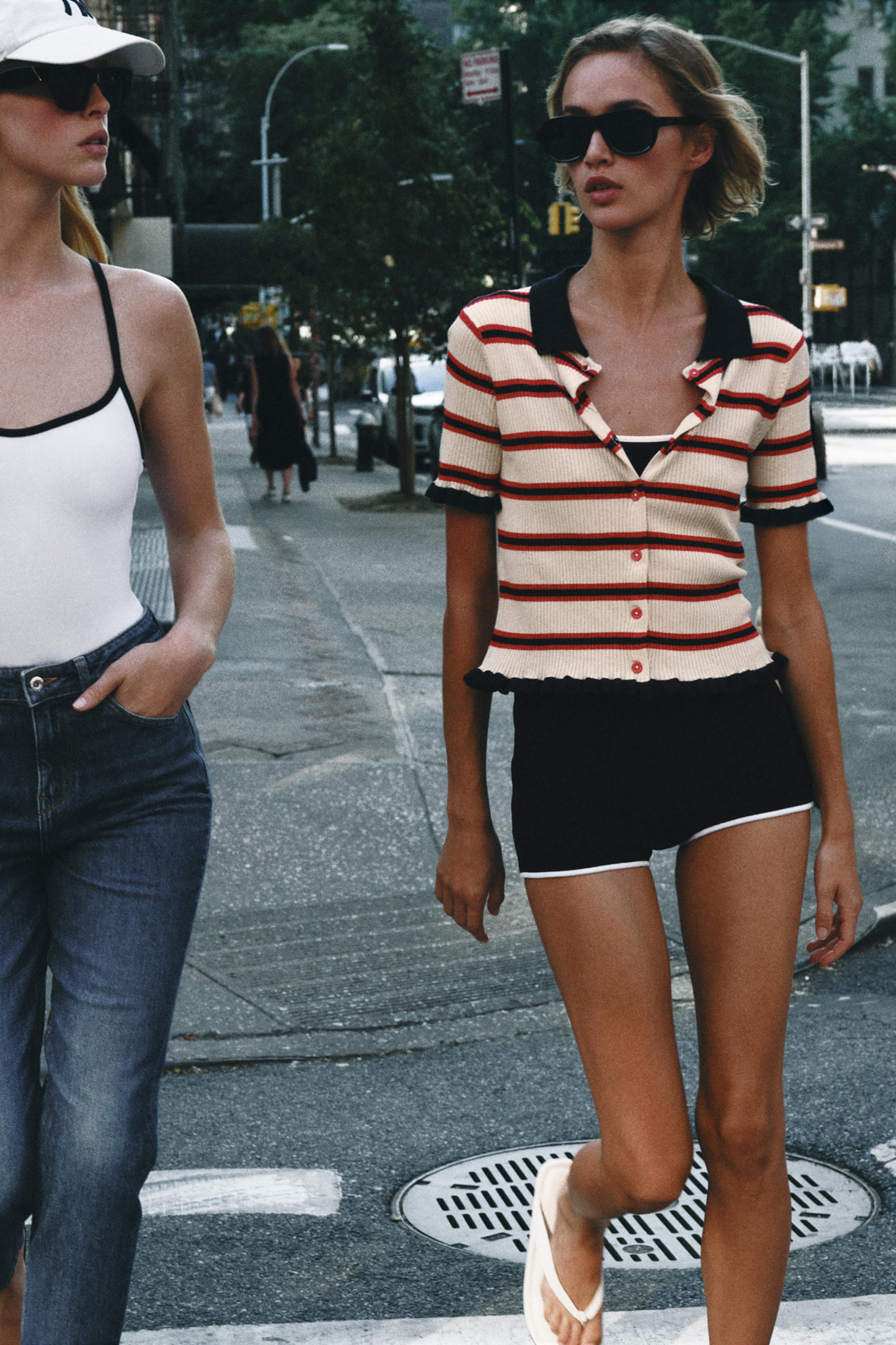 Кардиган в полоску — ZARA