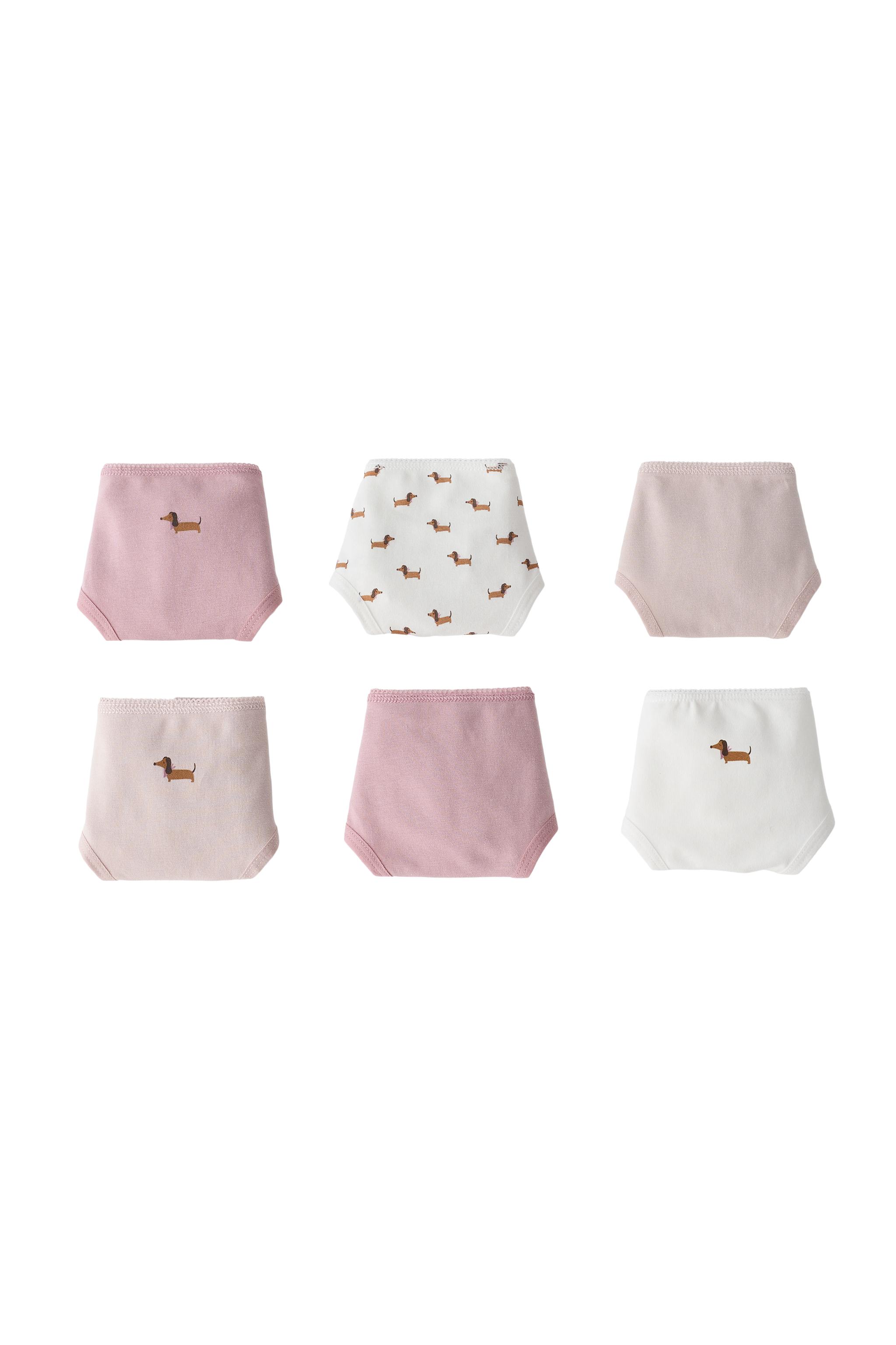 Набор из 6 пар трусов с принтом собак для возраста 1,5-6 лет — ZARA