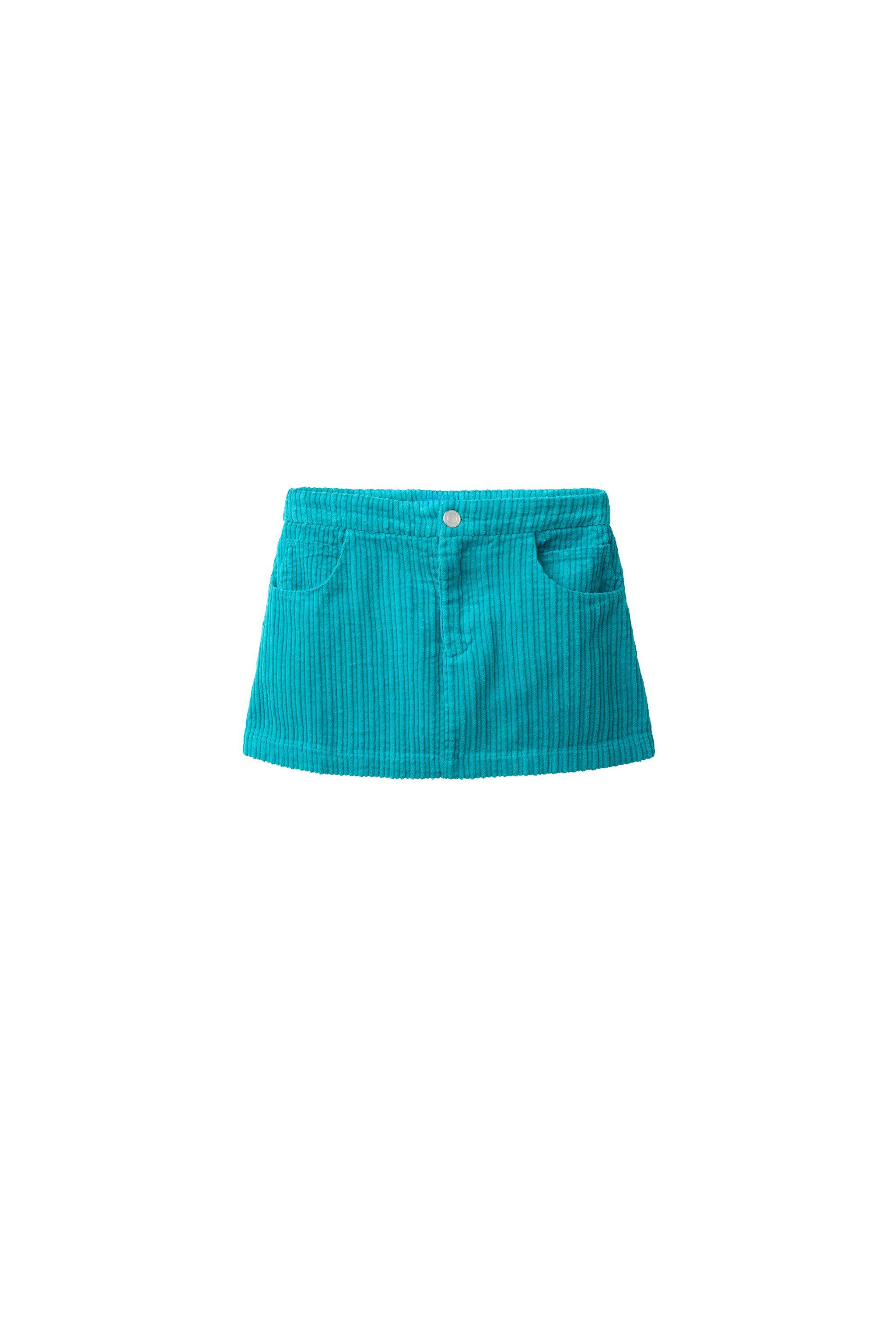 PLAIN CORDUROY SKIRT — ZARA