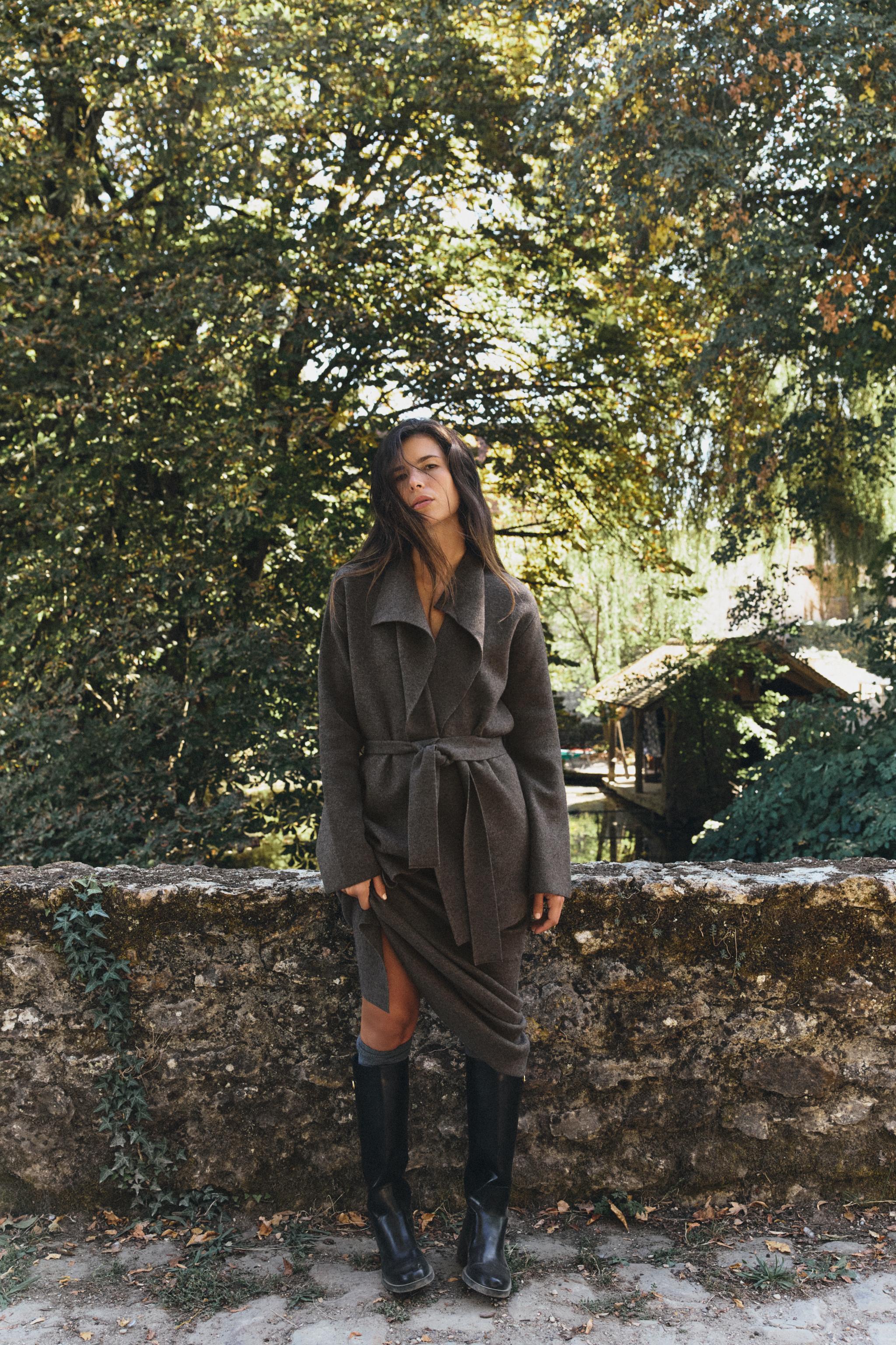 BELTED CARDIGAN — ZARA