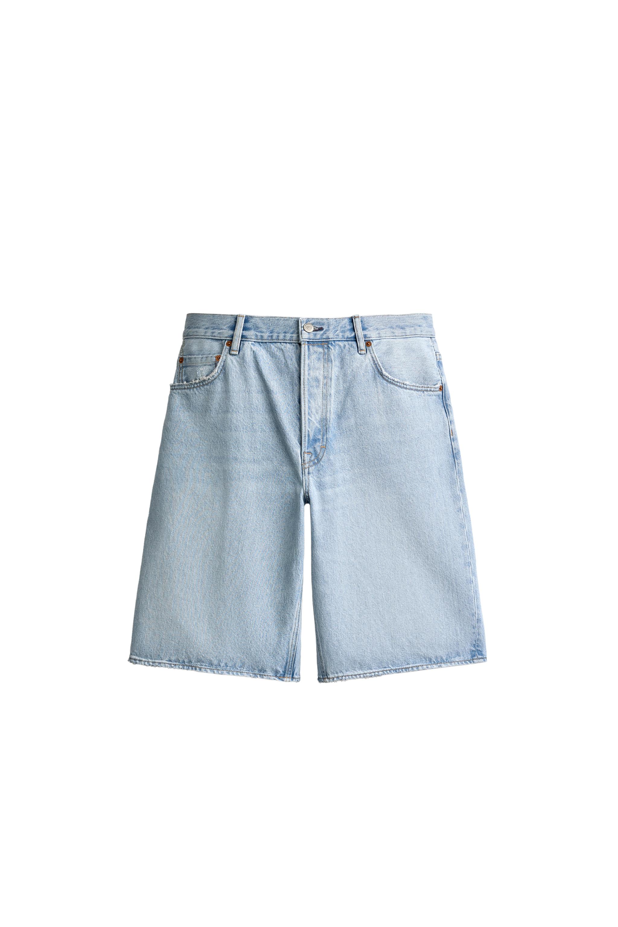 Бермуды из денима свободного кроя — ZARA