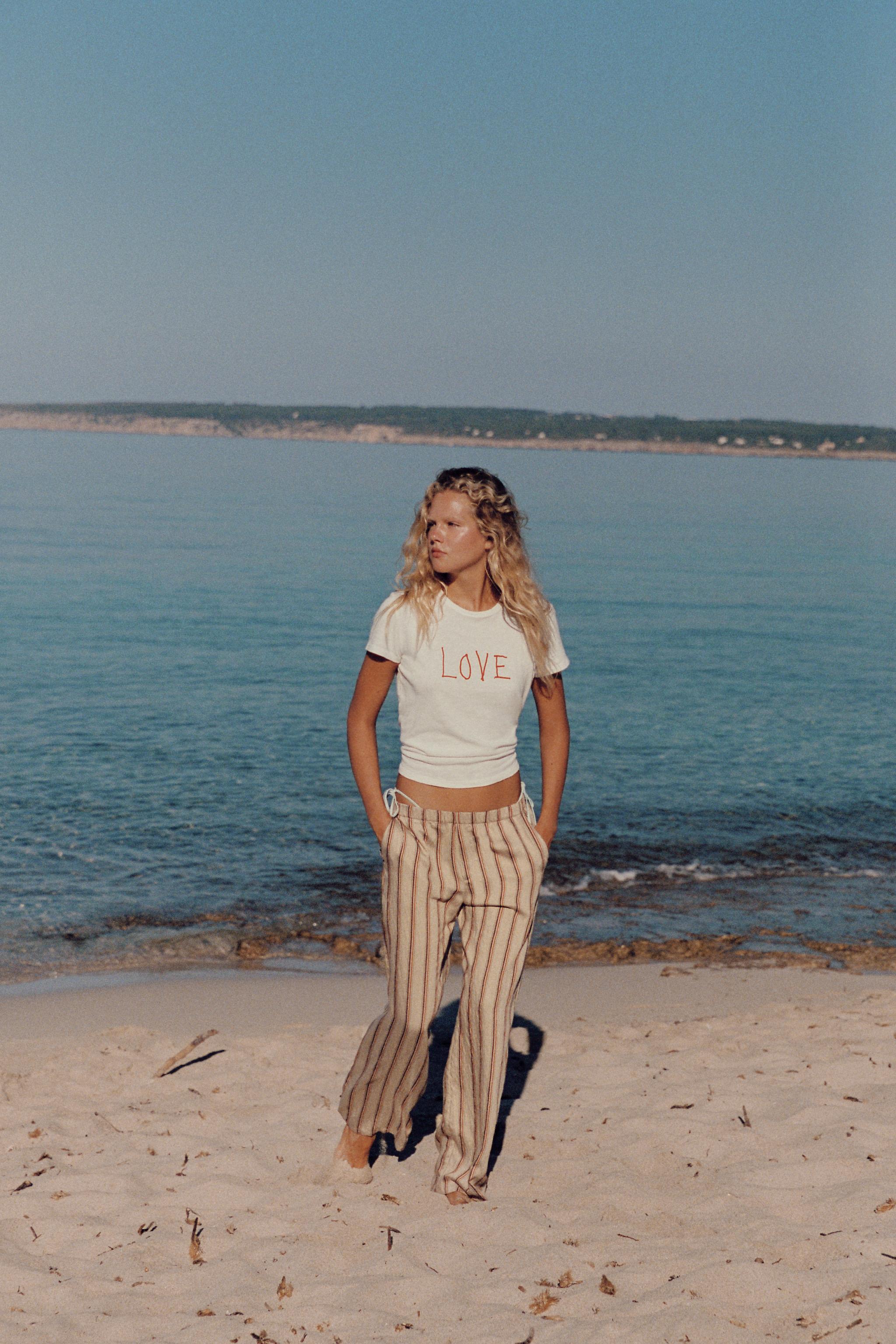 Футболка с текстовым принтом в стиле кантри — ZARA