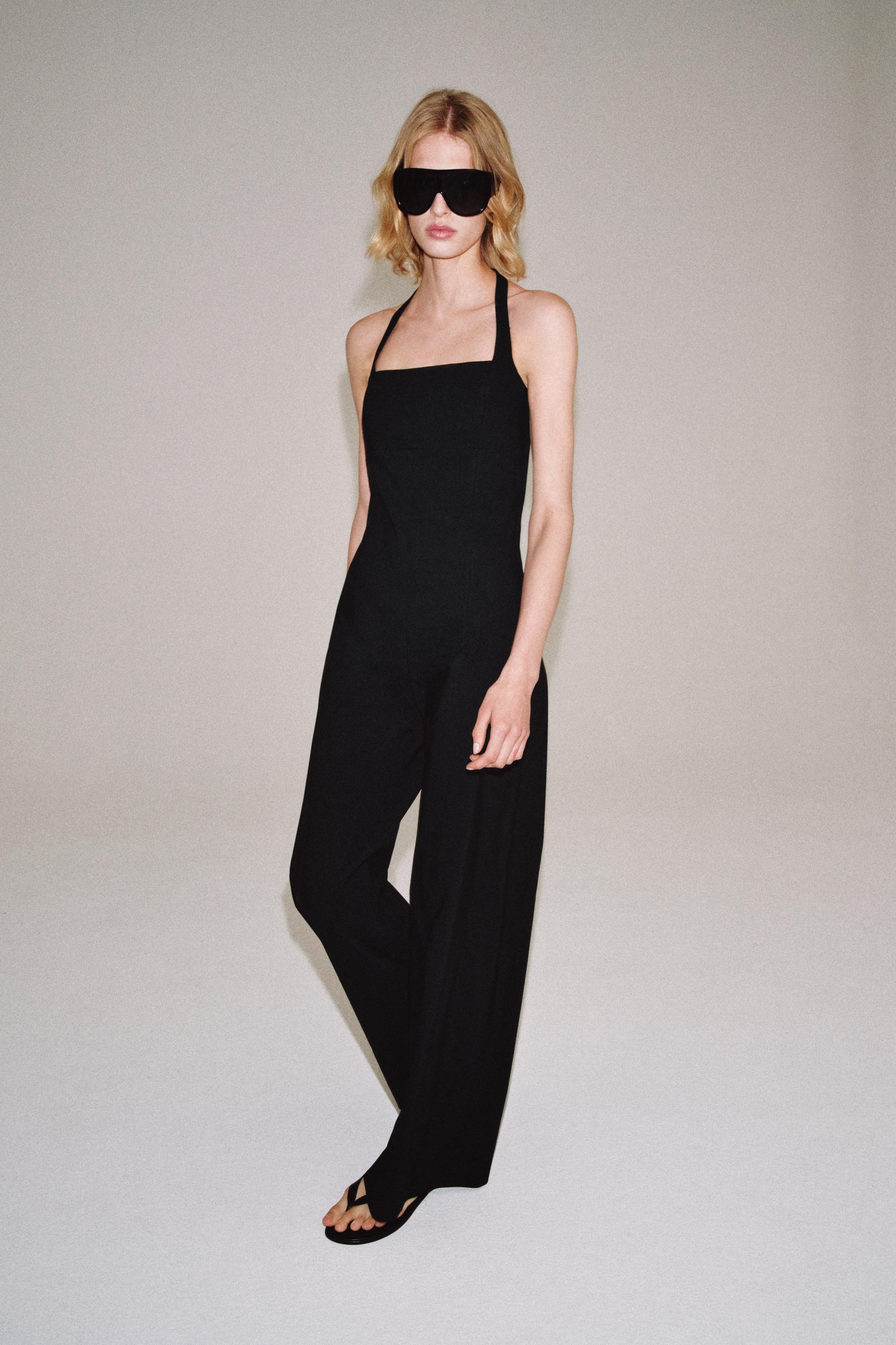 Комбинезон ZW COLLECTION с воротником-халтер — ZARA