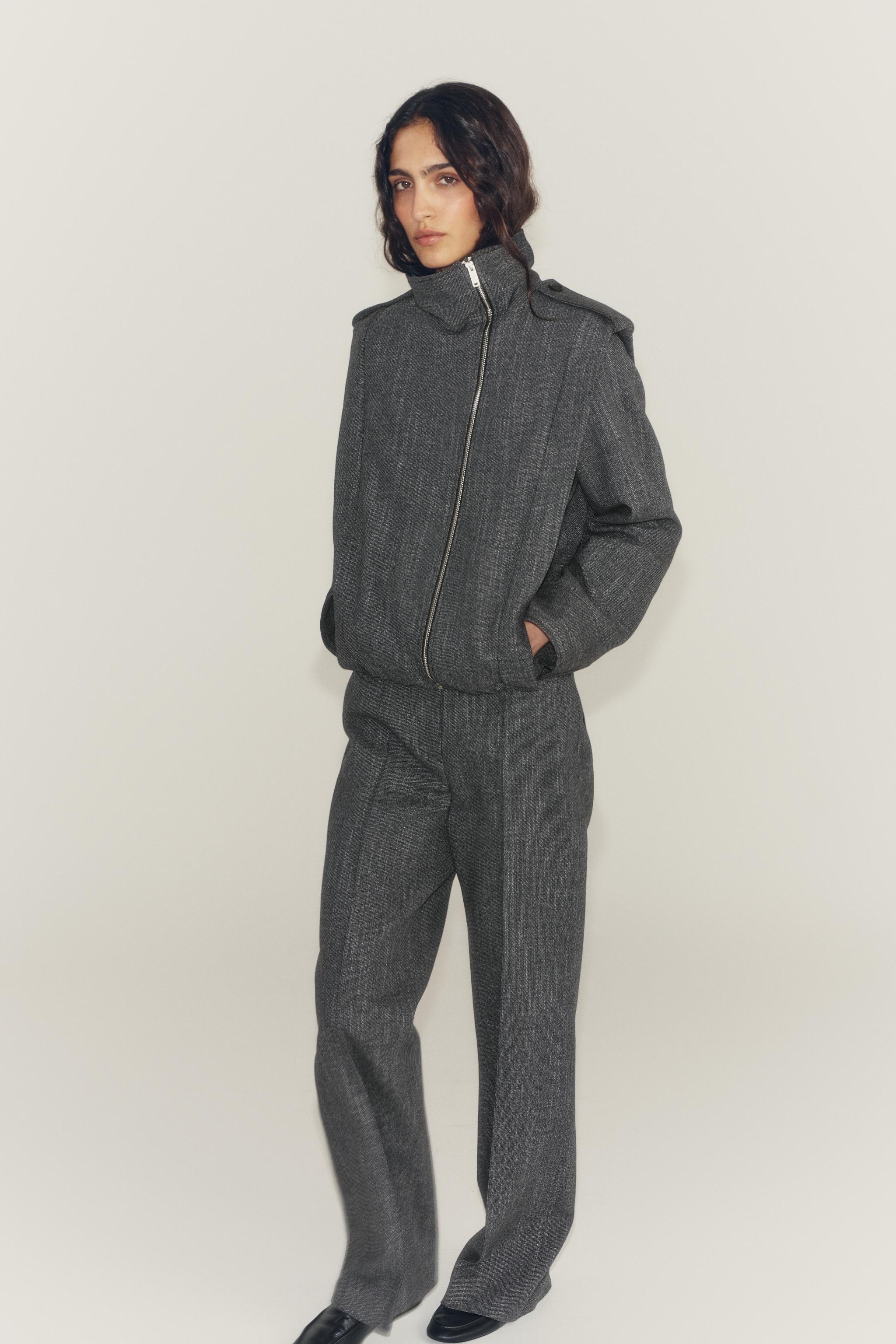 КУРТКА С ПОГОНАМИ И БОКОВОЙ МОЛНИЕЙ — ZW COLLECTION — ZARA