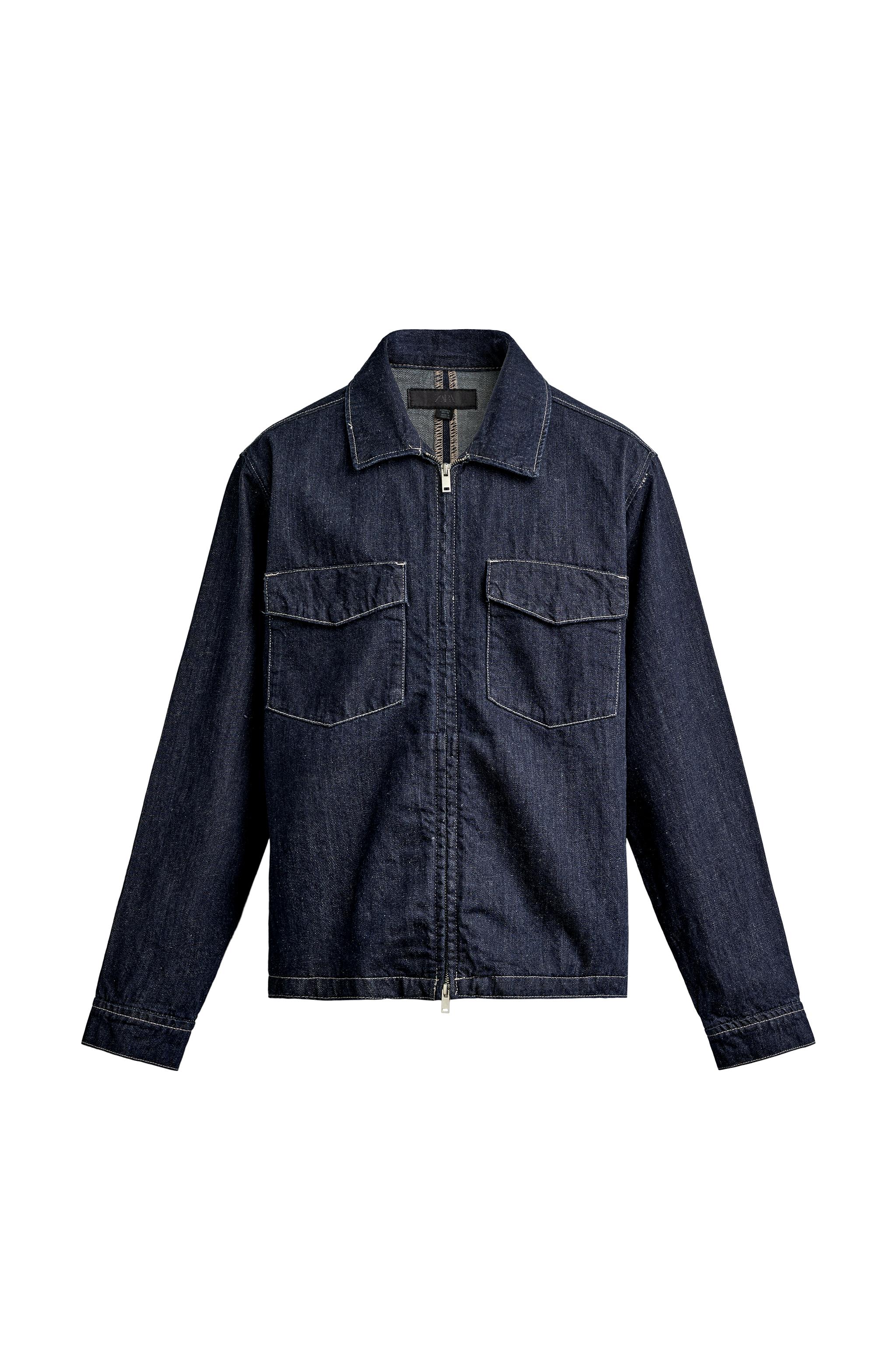 КУРТКА-РУБАШКА НА МОЛНИИ КЛАССИЧЕСКОГО КРОЯ — ZARA