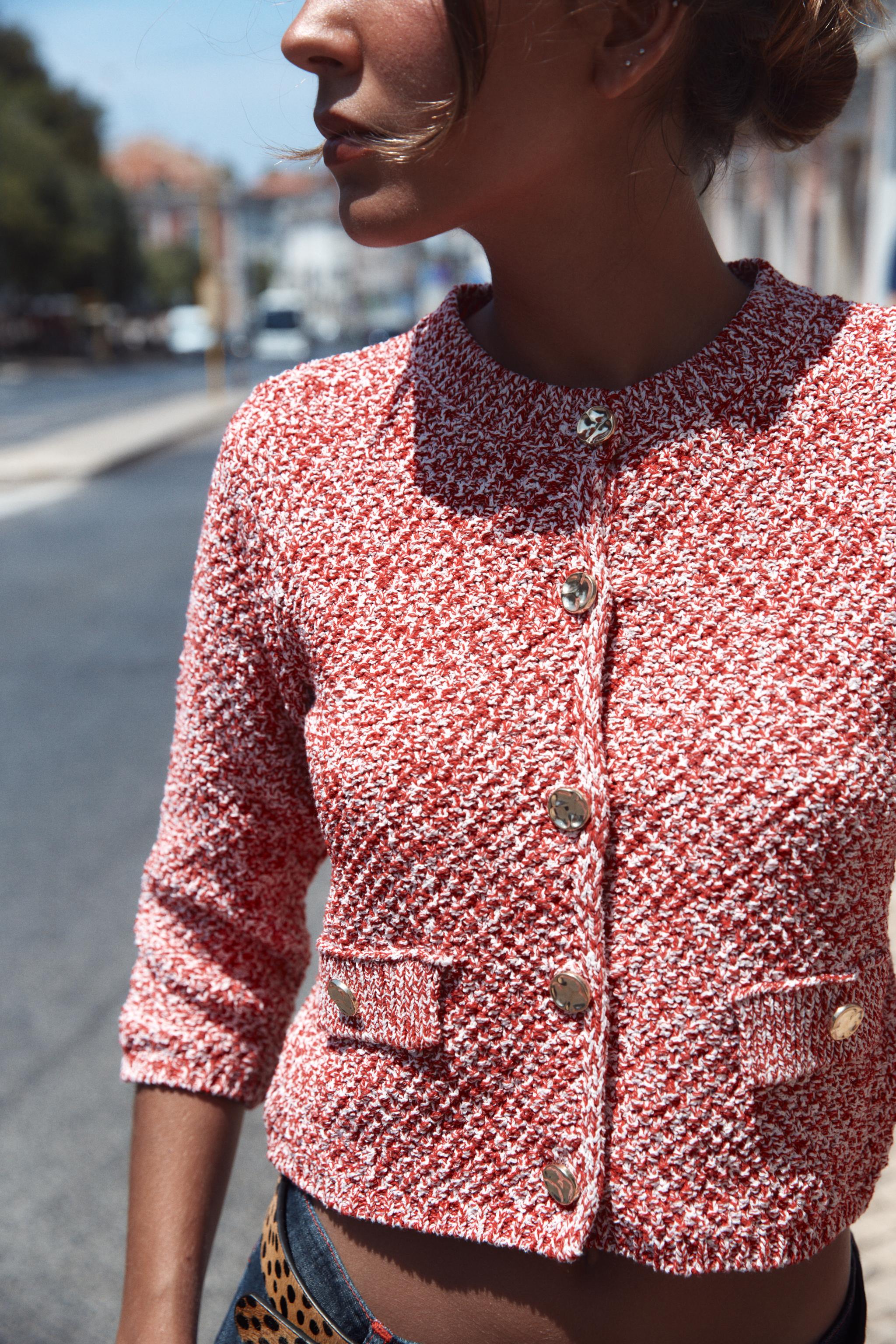 КАРДИГАН С РУКАВАМИ 3/4 — ZARA