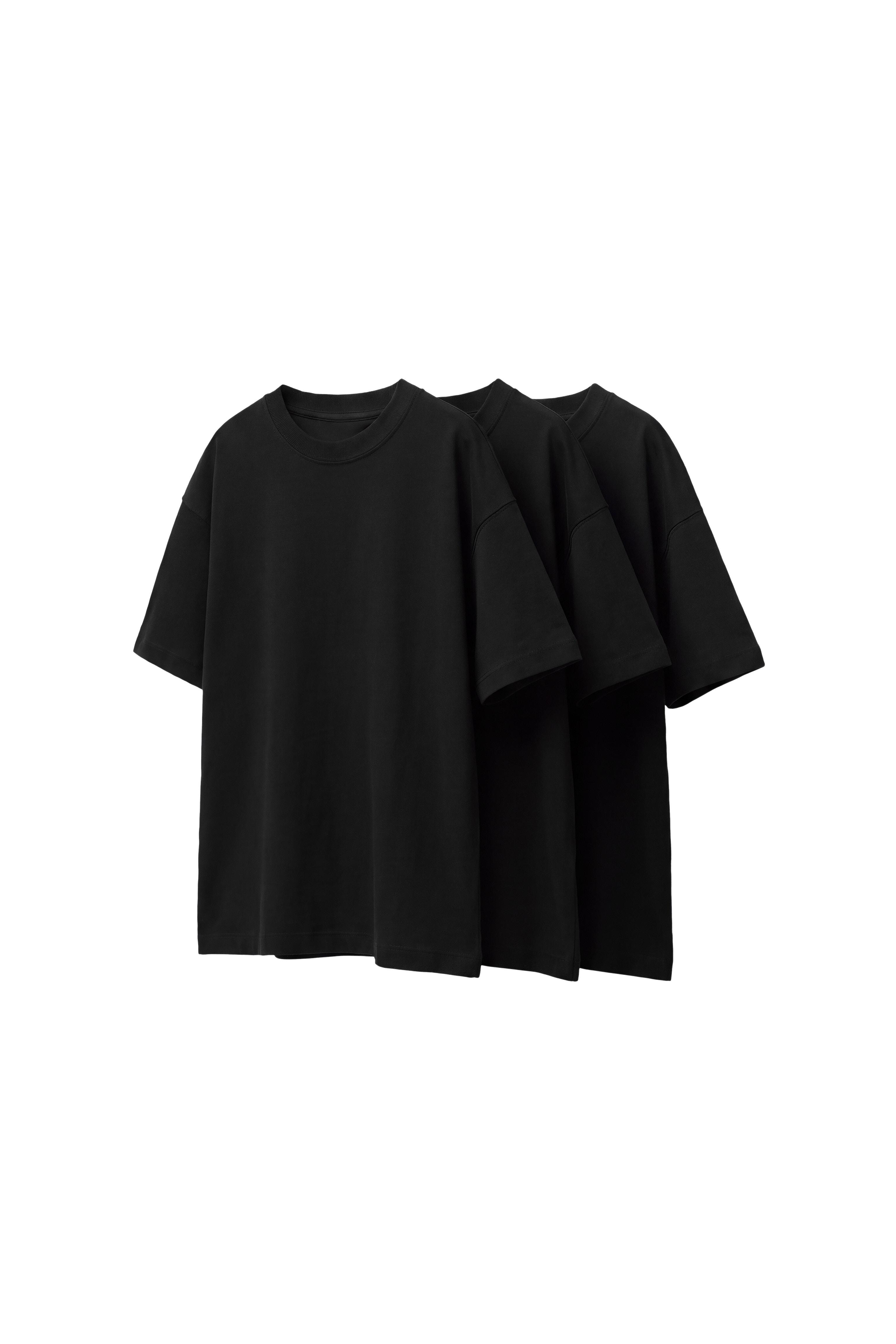 Набор из 3 однотонных футболок — ZARA