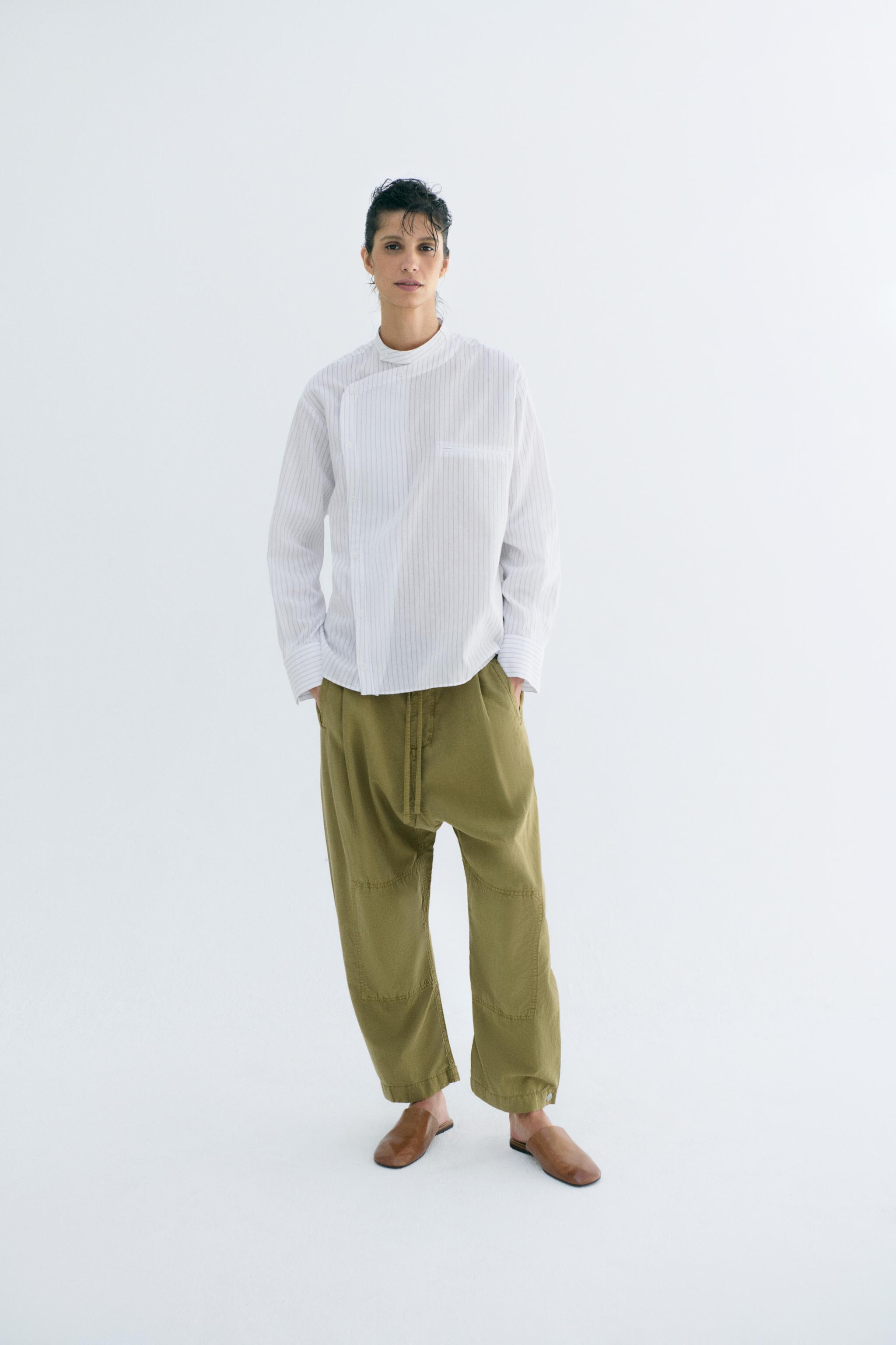 РУБАШКА С МАНИШКОЙ — ZW COLLECTION — ZARA
