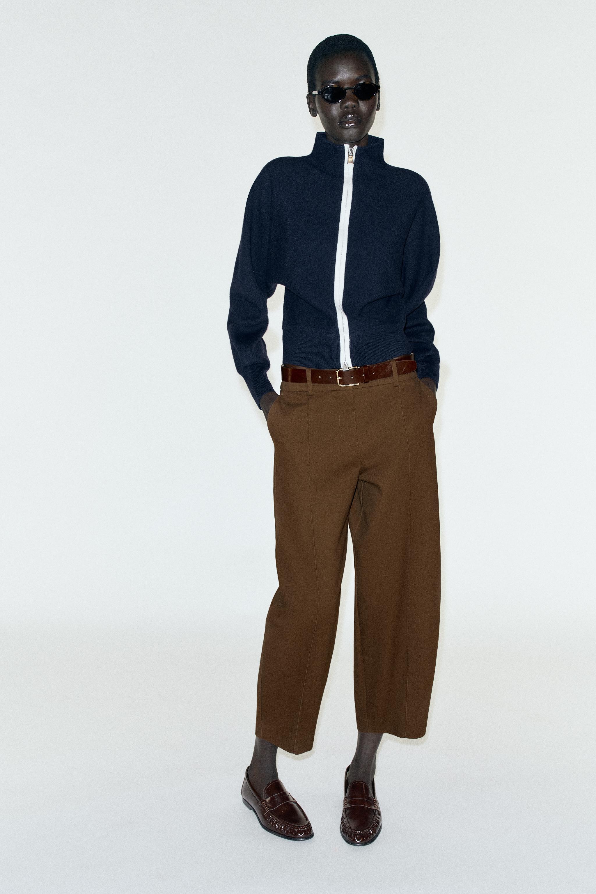 BALLOON TROUSERS WITH BELT — ZARA
