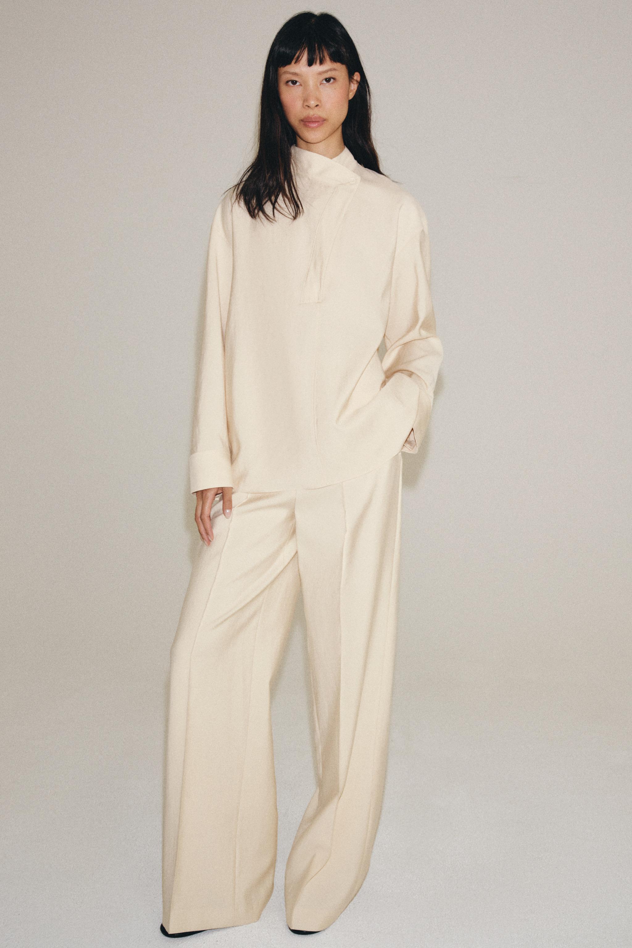 РУБАШКА С ЗАПАХОМ — ZW COLLECTION — ZARA