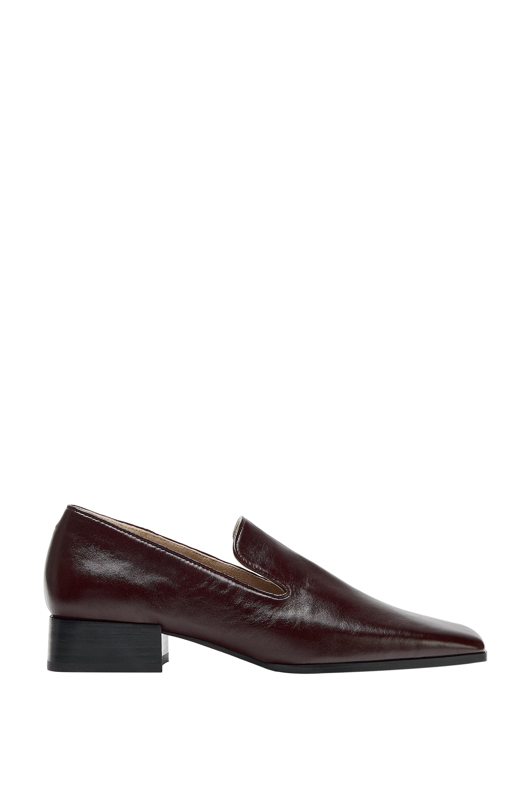 Лоферы на каблуке из кожи, лимитированная коллекция — ZARA