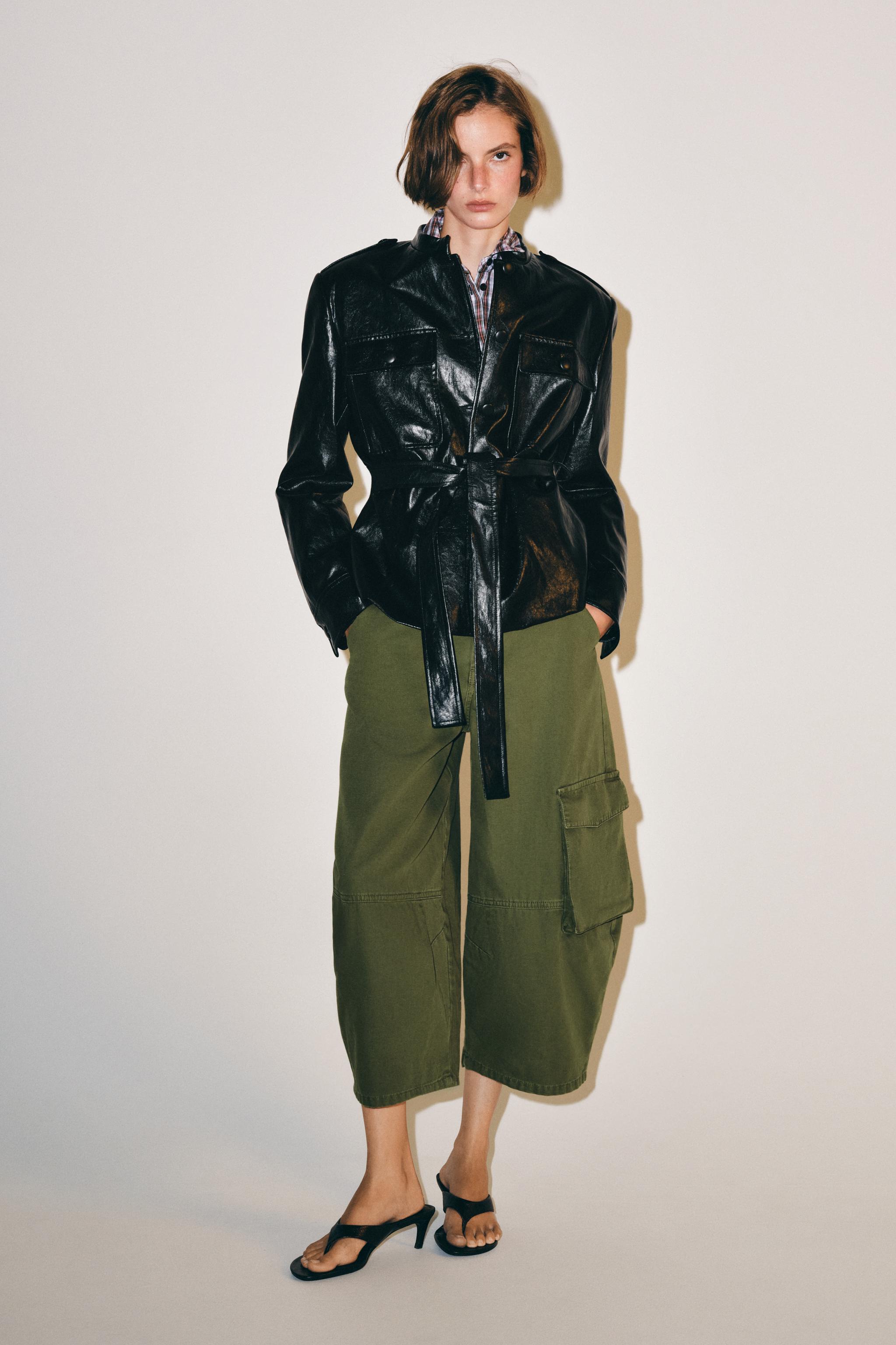 КУРТКА ПОД КОЖУ — ZW COLLECTION — ZARA