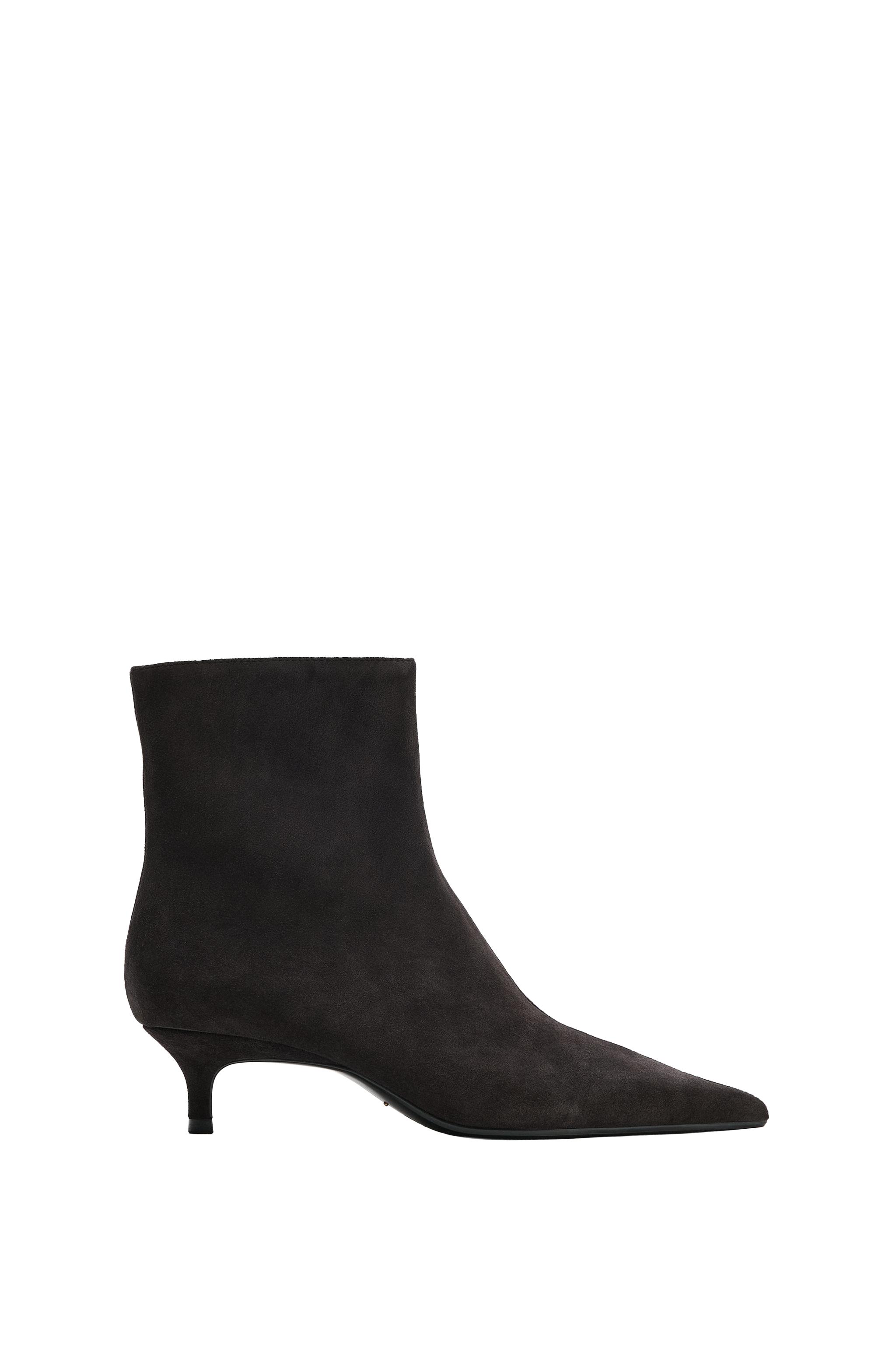 Сапоги-киски из сплика длиной до щиколотки — ZARA