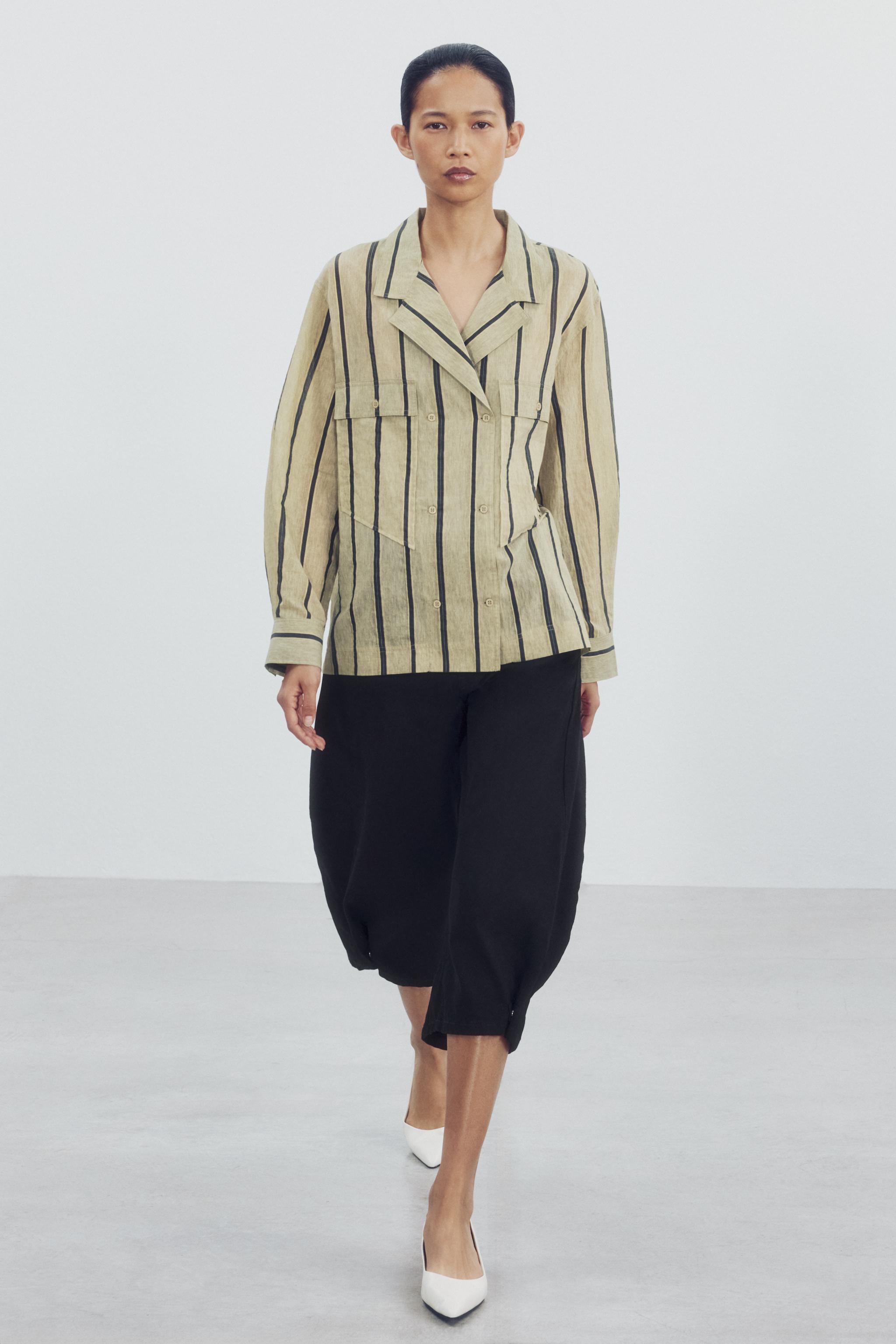 ZW COLLECTION POCKET CROSS-OVER SHIRT — ZARA