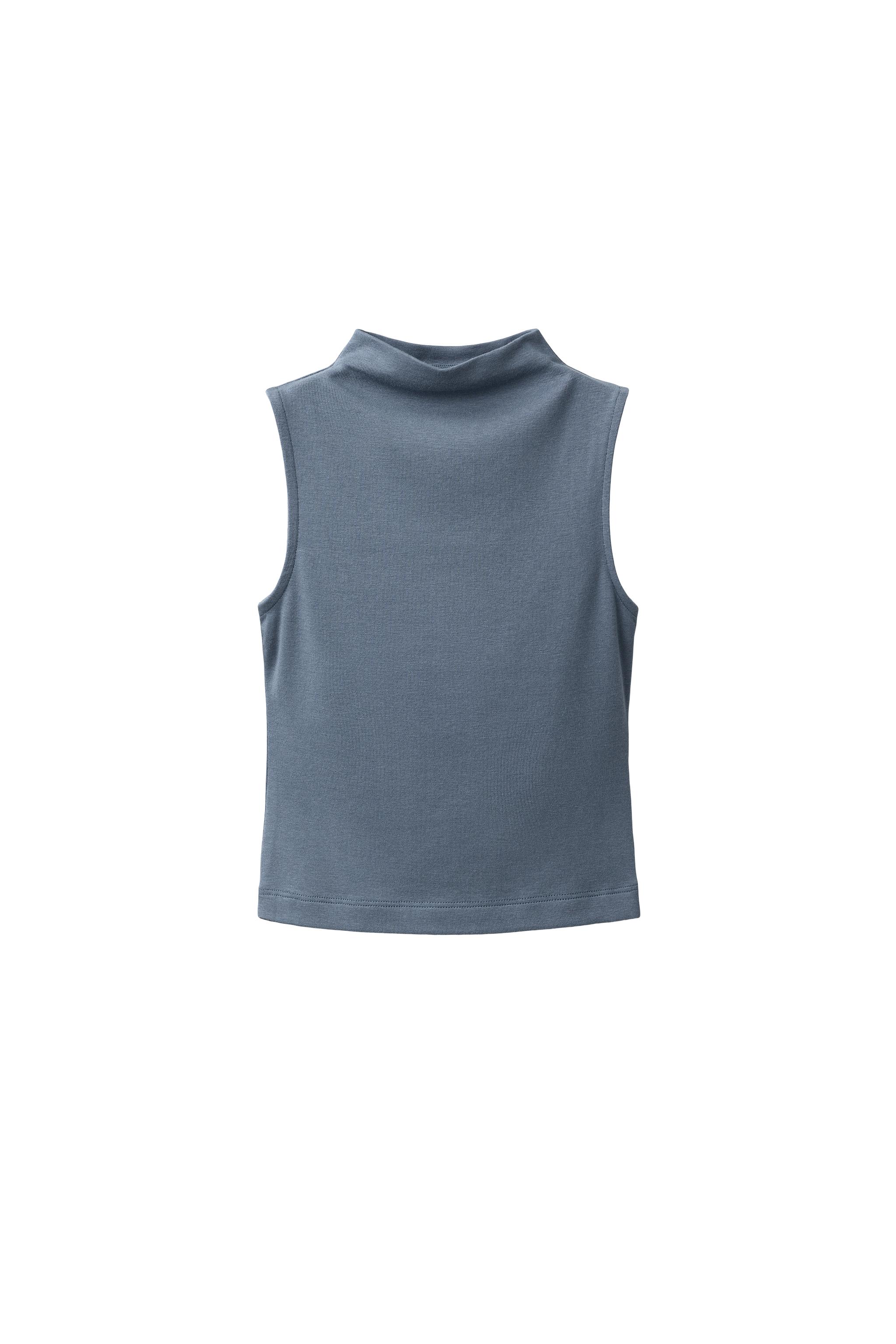 ТОП БЕЗ РУКАВОВ ИЗ ХЛОПКА И МОДАЛА — ZARA