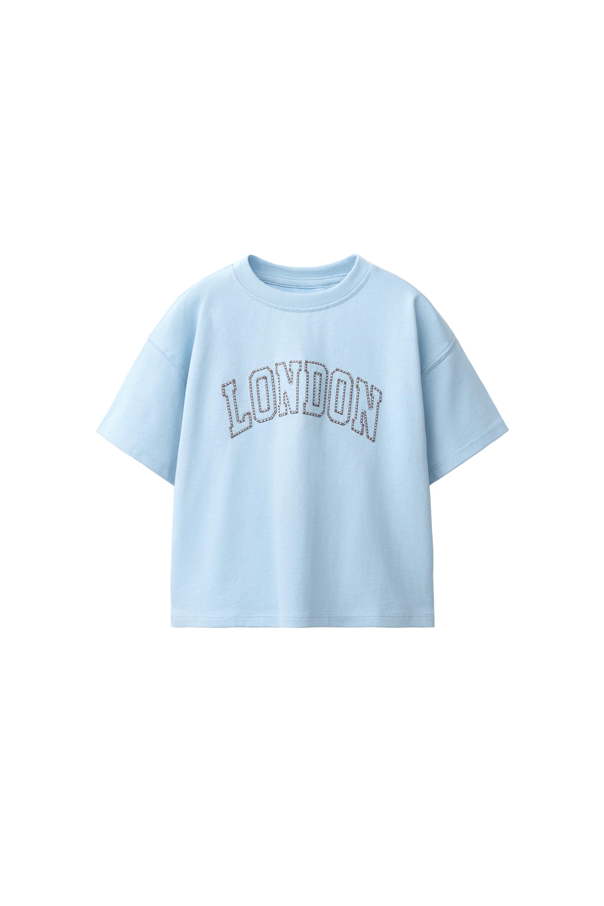 ФУТБОЛКА С ВЫШИТЫМИ ГОРОДАМИ — ZARA