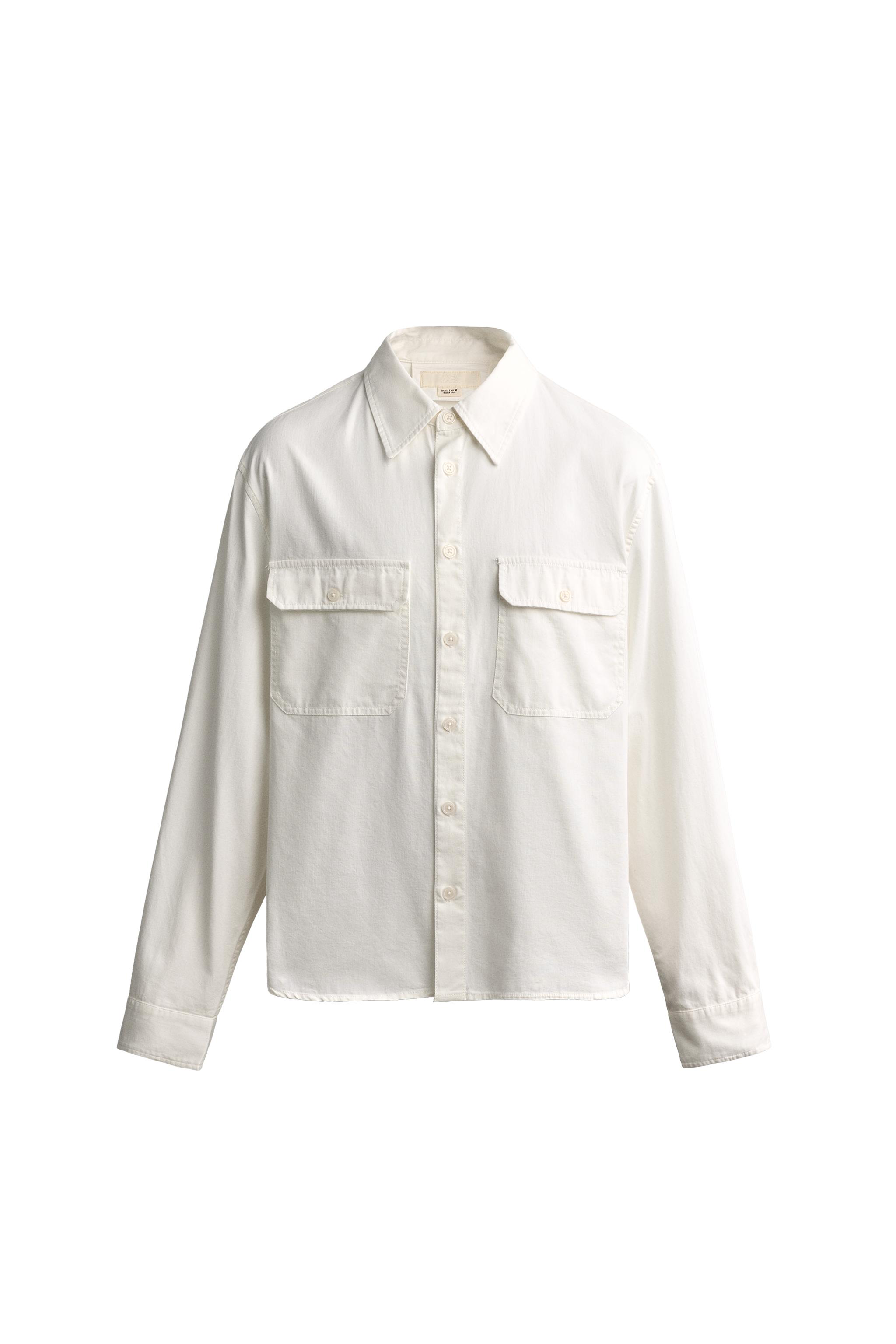 RELAXED FIT POCKET SHIRT — ZARA