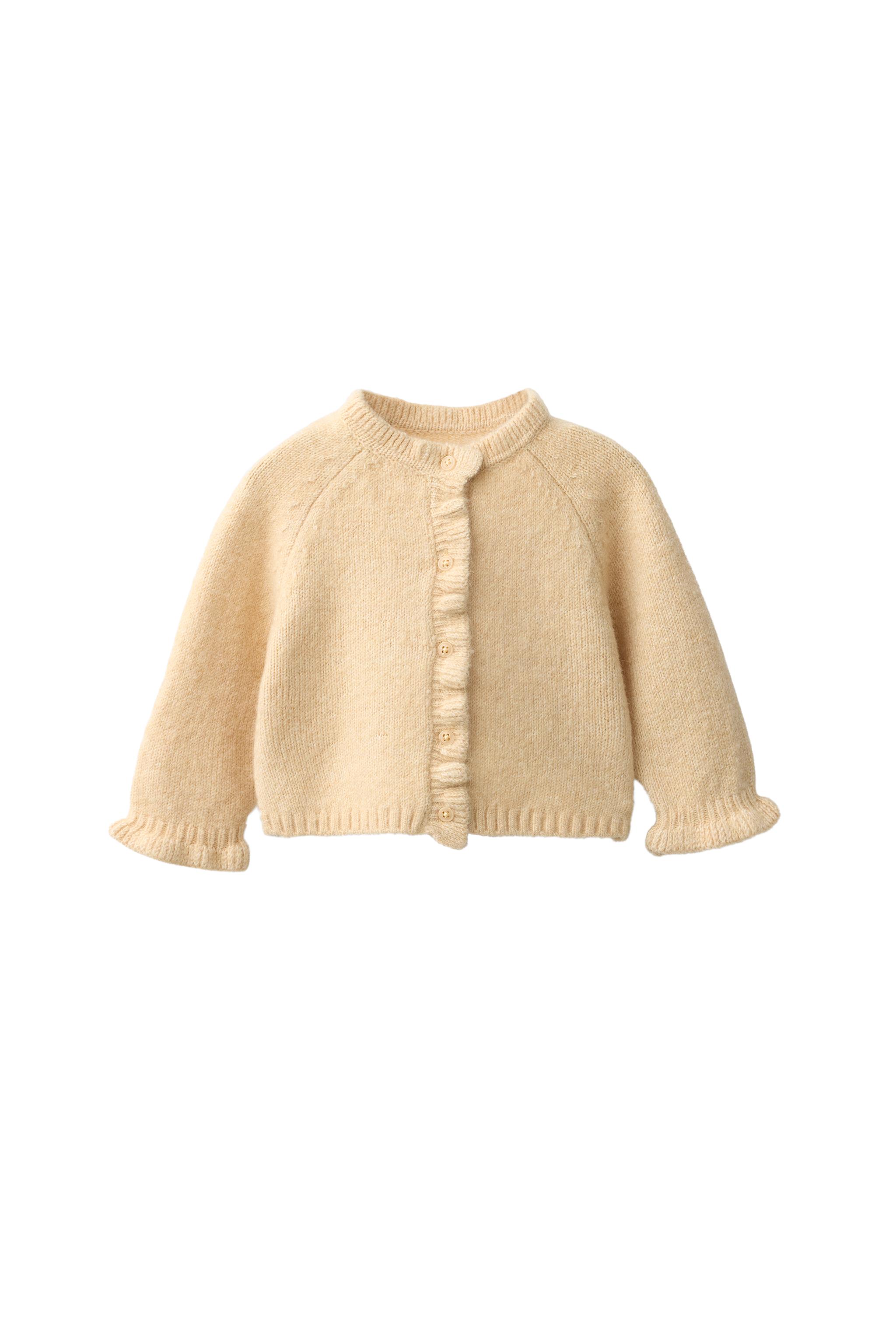 Кардиган с рюшами — ZARA