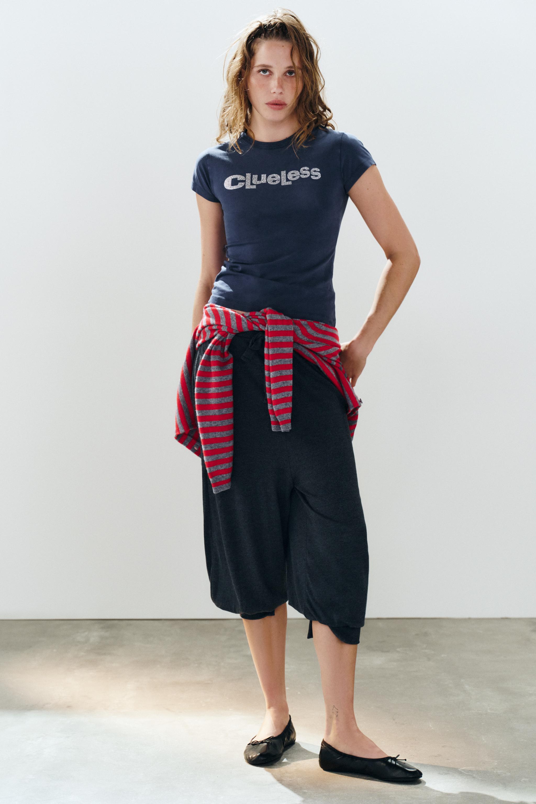 CLUELESS ™ SHINY T-SHIRT — ZARA