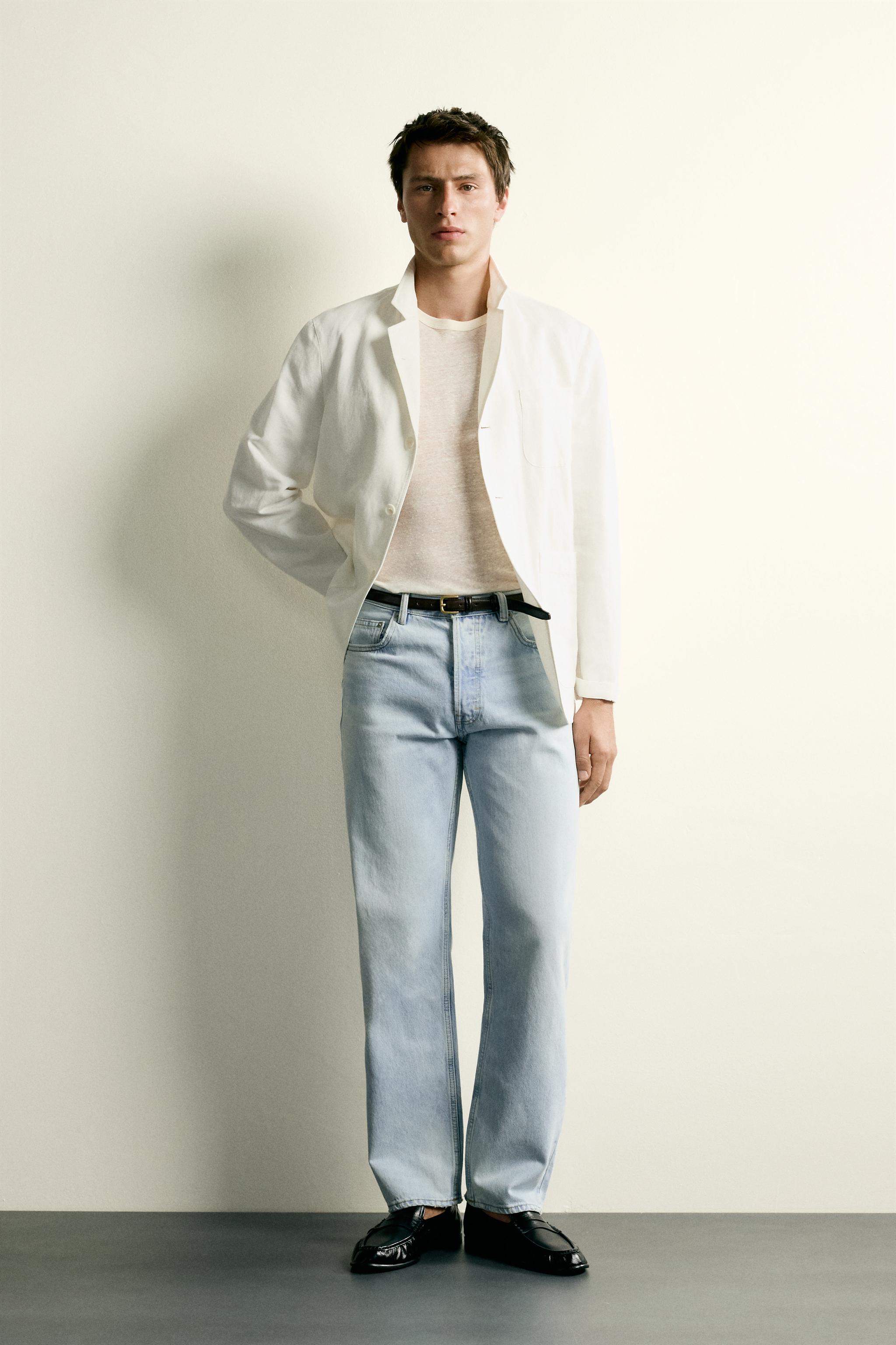 Джинсы с прямыми штанинами — ZARA