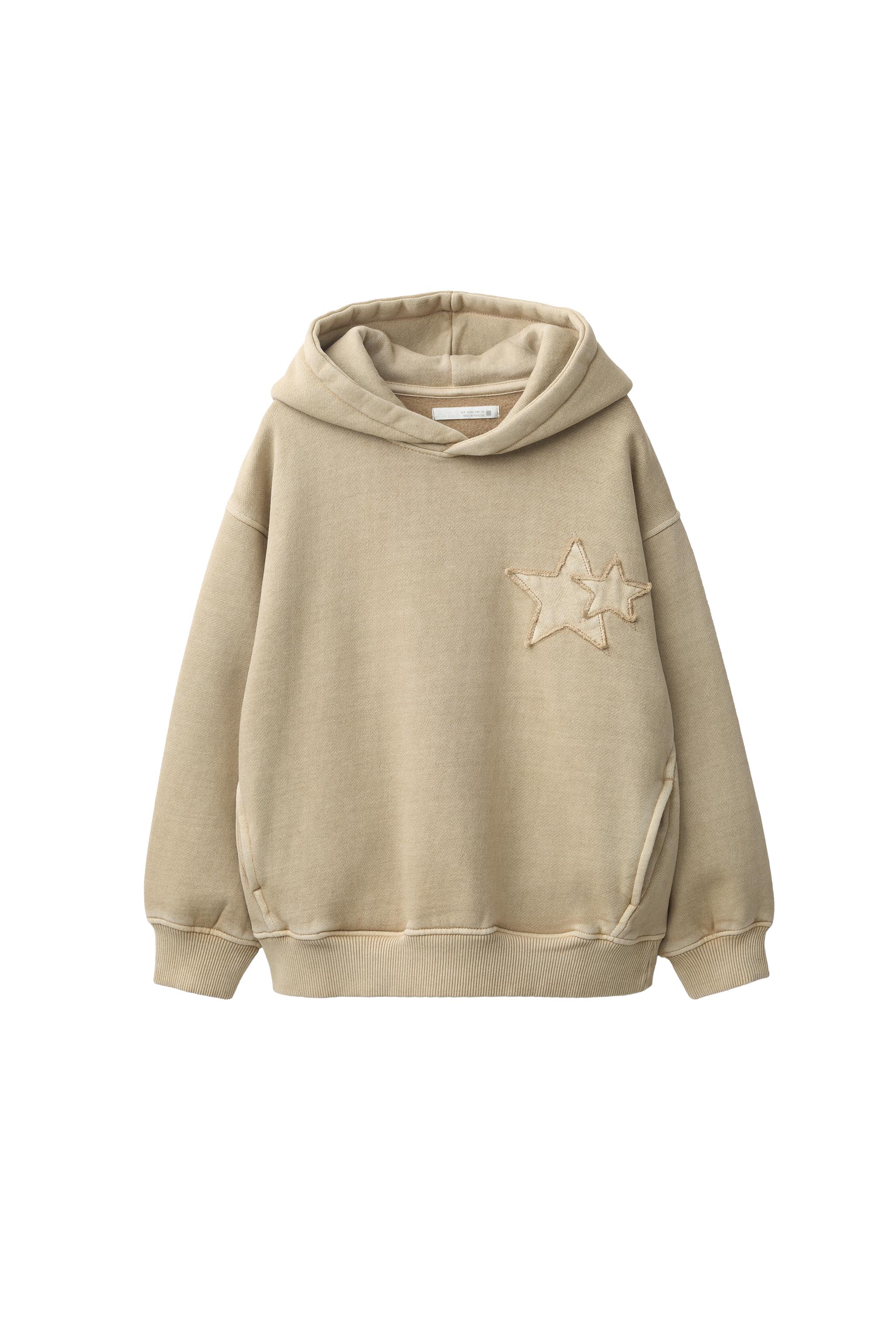 STAR PATCH HOODIE — ZARA