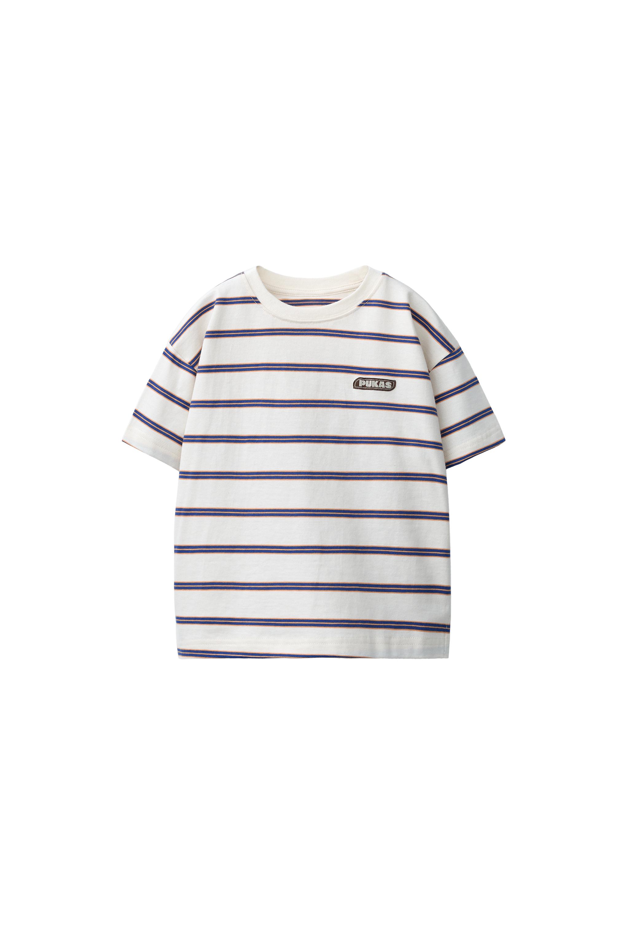 Футболка PUKAS SURF с логотипом в полоску — ZARA