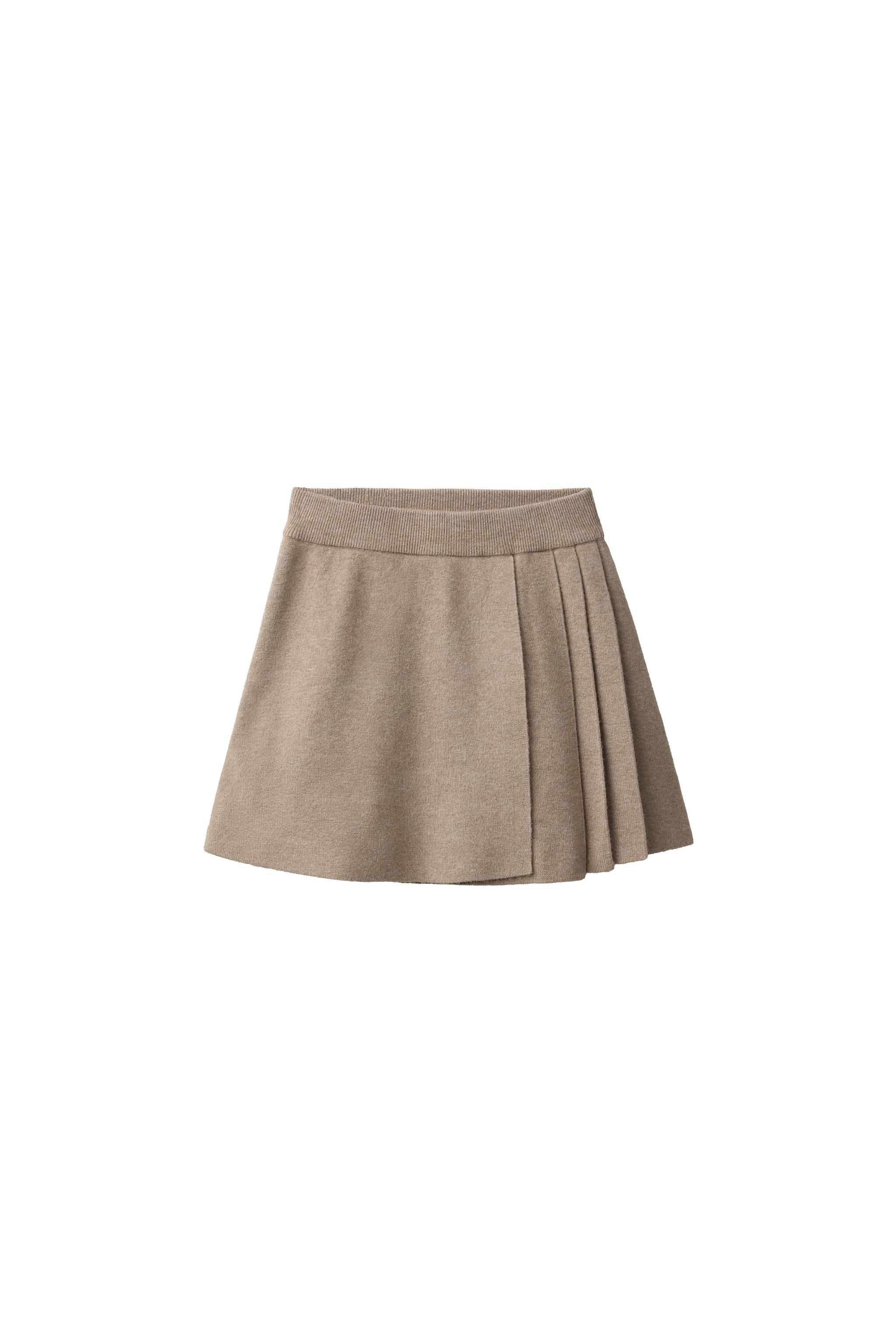 Юбка в складку из трикотажа — ZARA