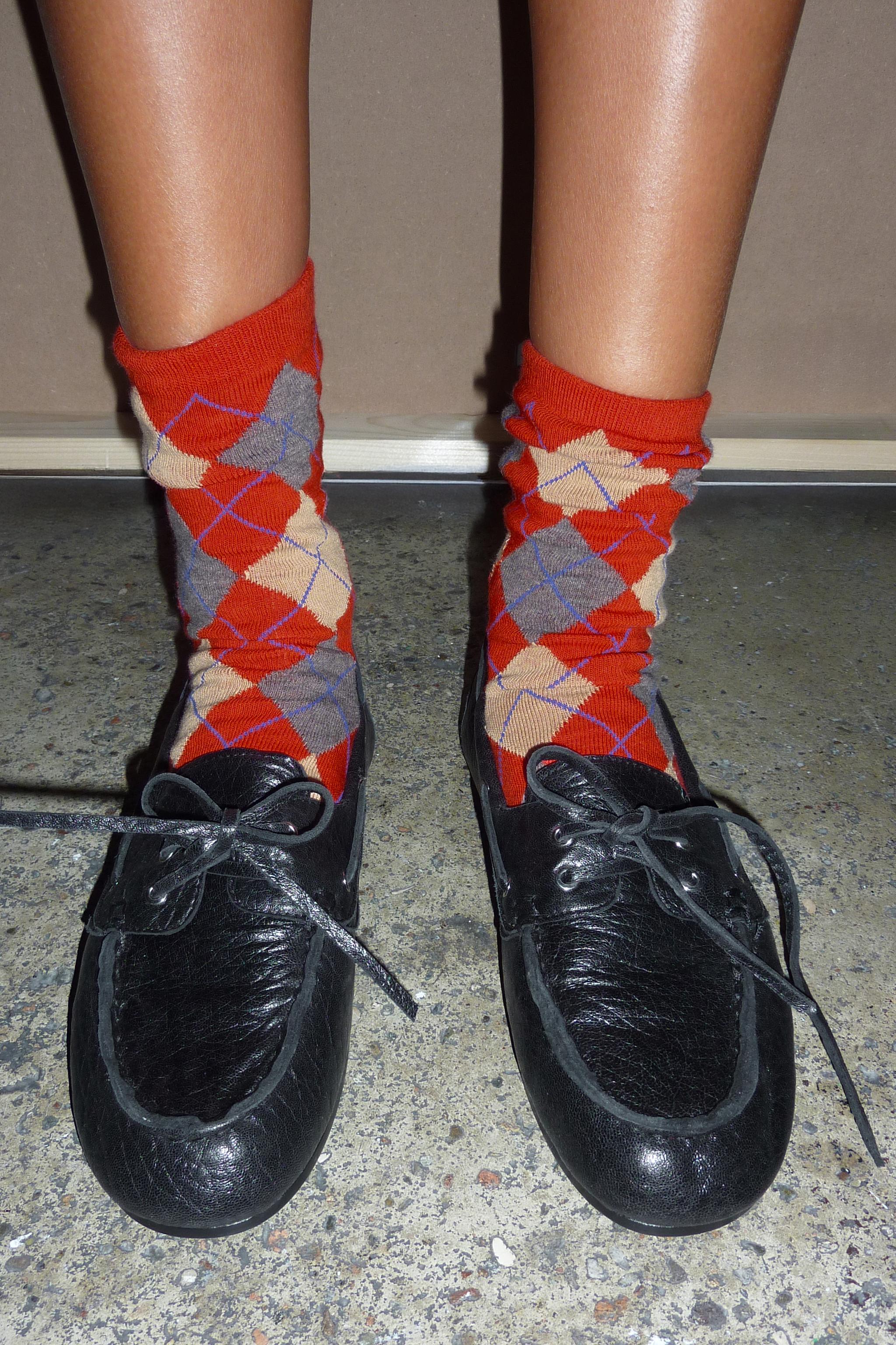 PRINTED ARGYLE SOCKS — ZARA