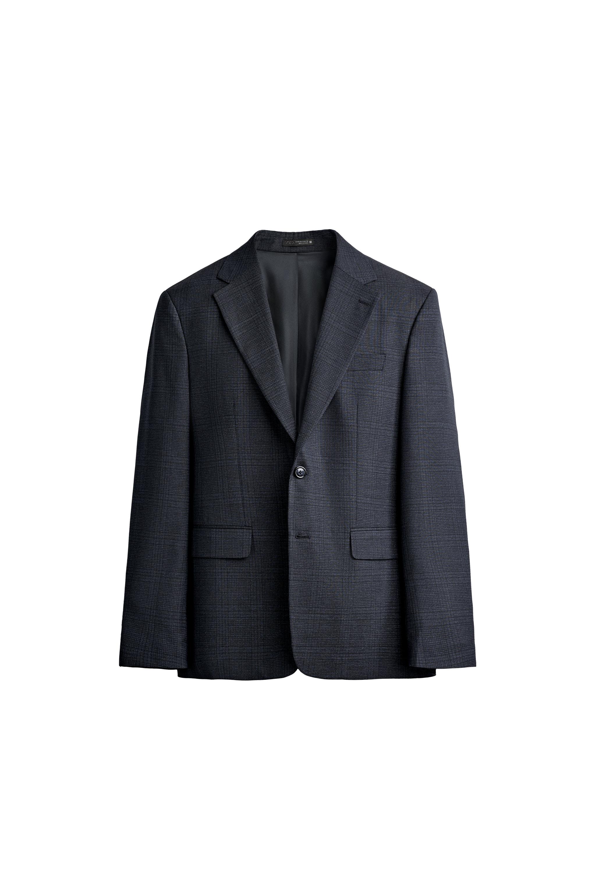 Костюмный блейзер классического кроя в клетку — ZARA