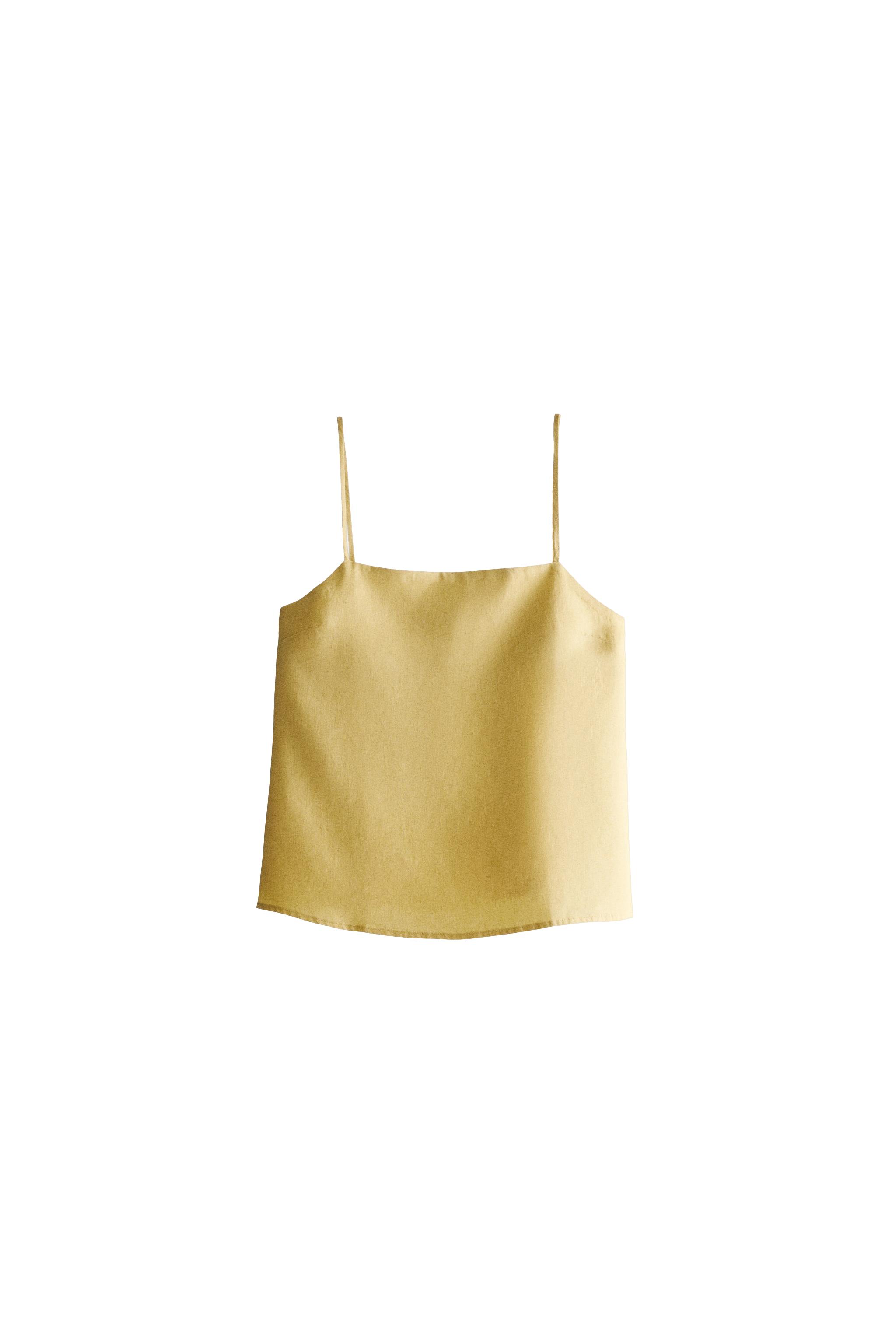 Топ из льна — ZARA