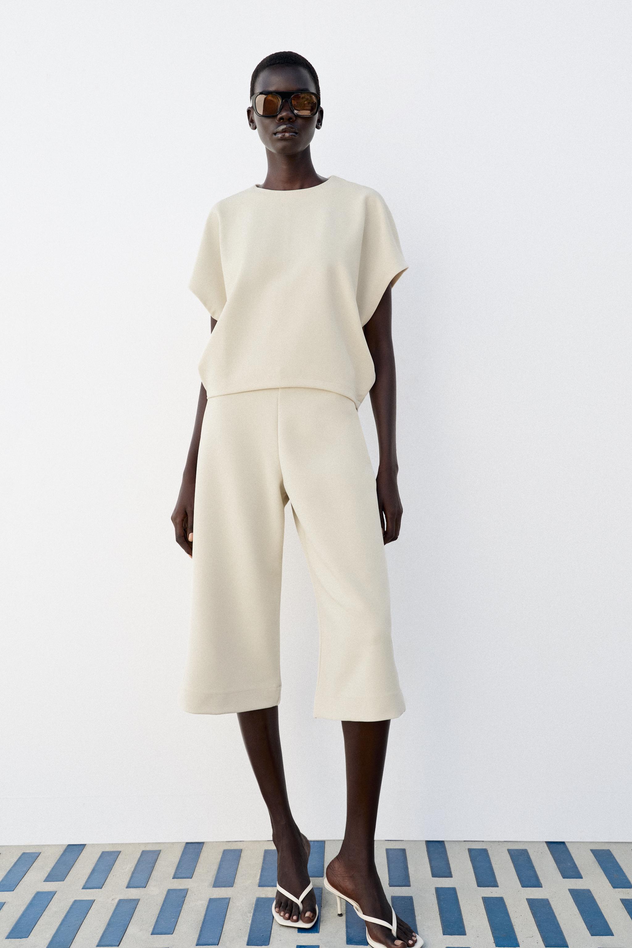 Бермуды с широкими штанинами — ZARA