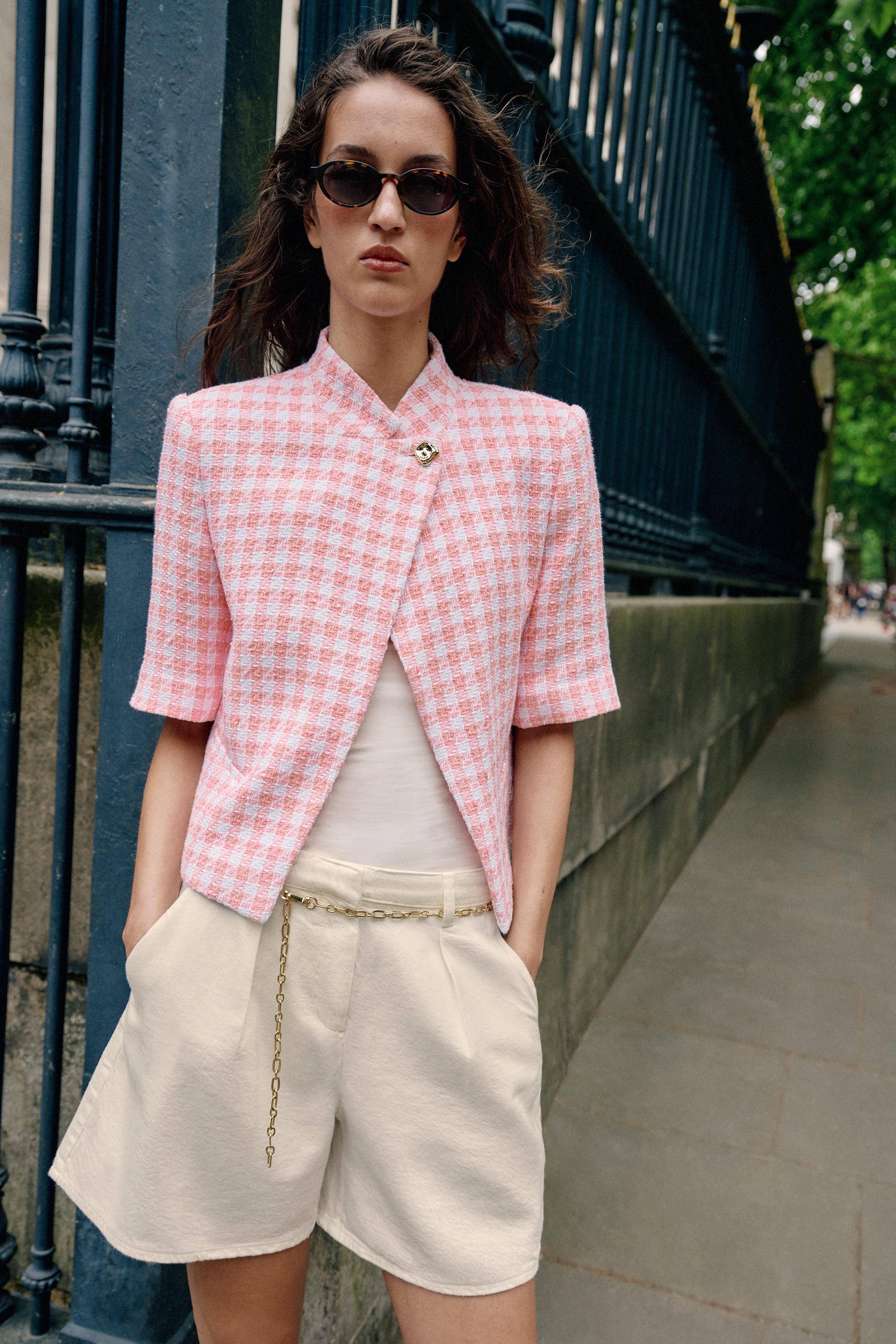 Джинсовые бермуды Z1975 с поясом-цепочкой — ZARA